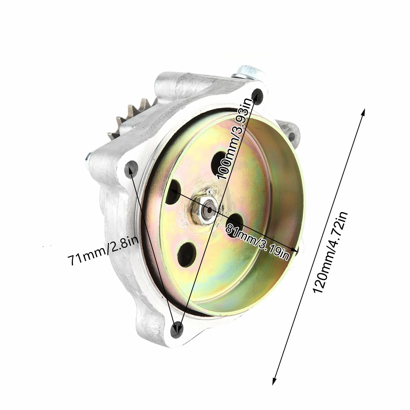 Caja de Engranajes de Transmisión de Motocicleta, Caja de Engranajes de Transmisión ATV, Caja de Transmisión de Reducción de Engranajes para Motor Mini ATV 20T 43-49 de 2 TIEMPOS