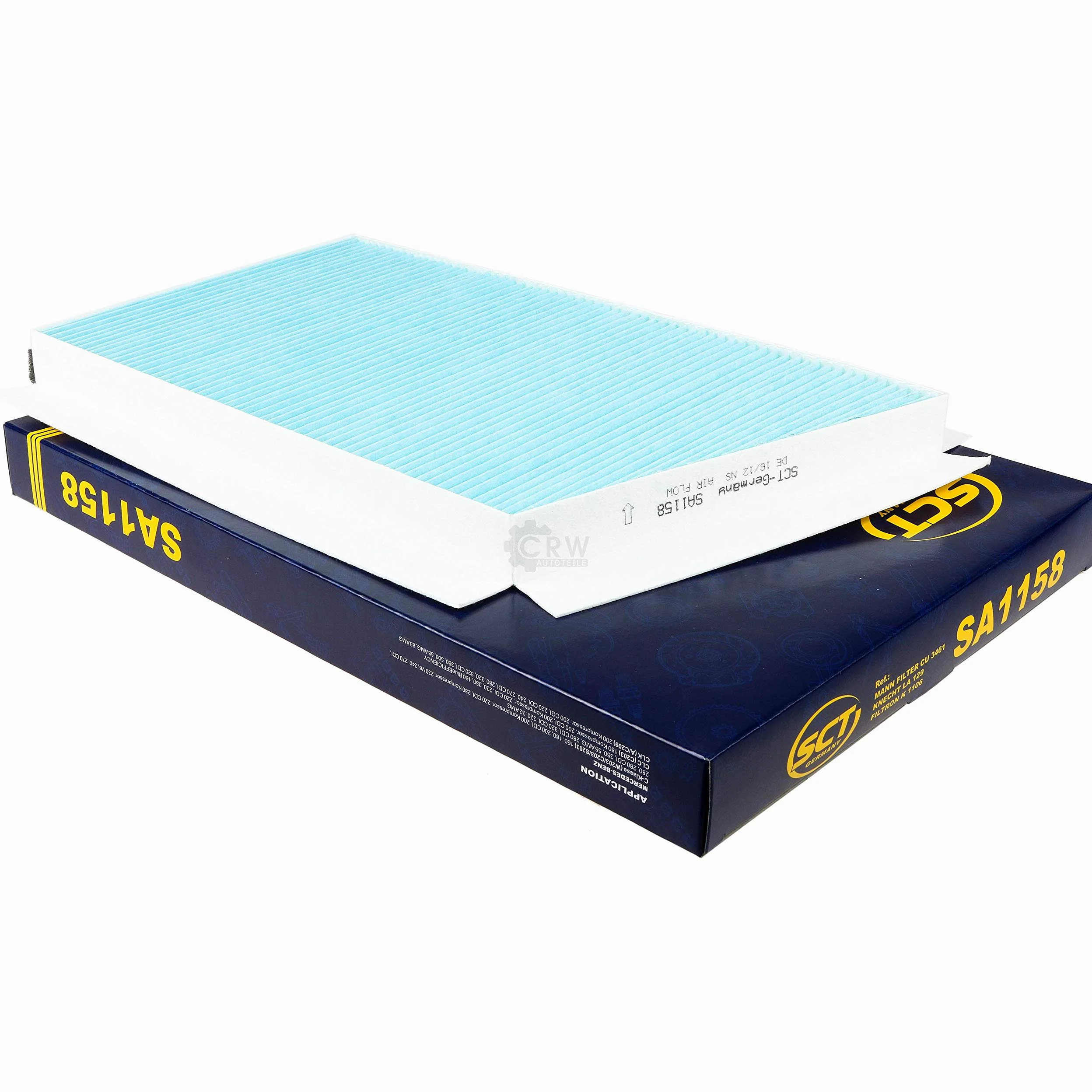 Set 85580235 SA 1158 20 filtros originales SCT para habitáculo, filtro de polen