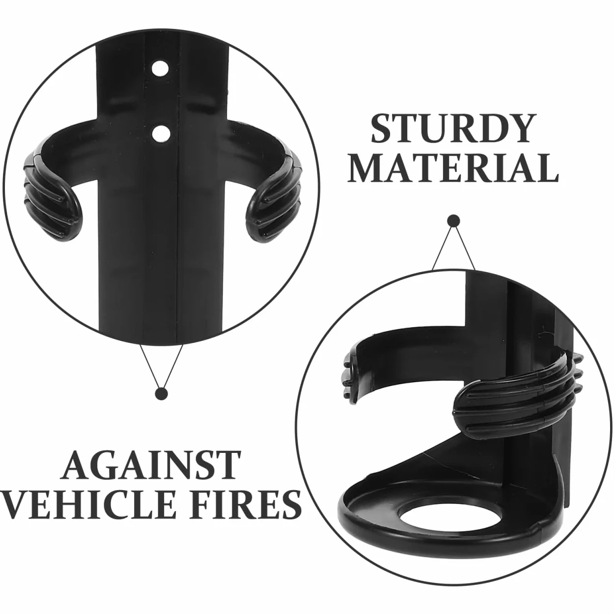 ULTECHNOVO Soporte para extintor de incendios en el coche, soporte de montaje para extintor de incendios, puerta de extintor de incendios para coche, soporte de montaje para extintor