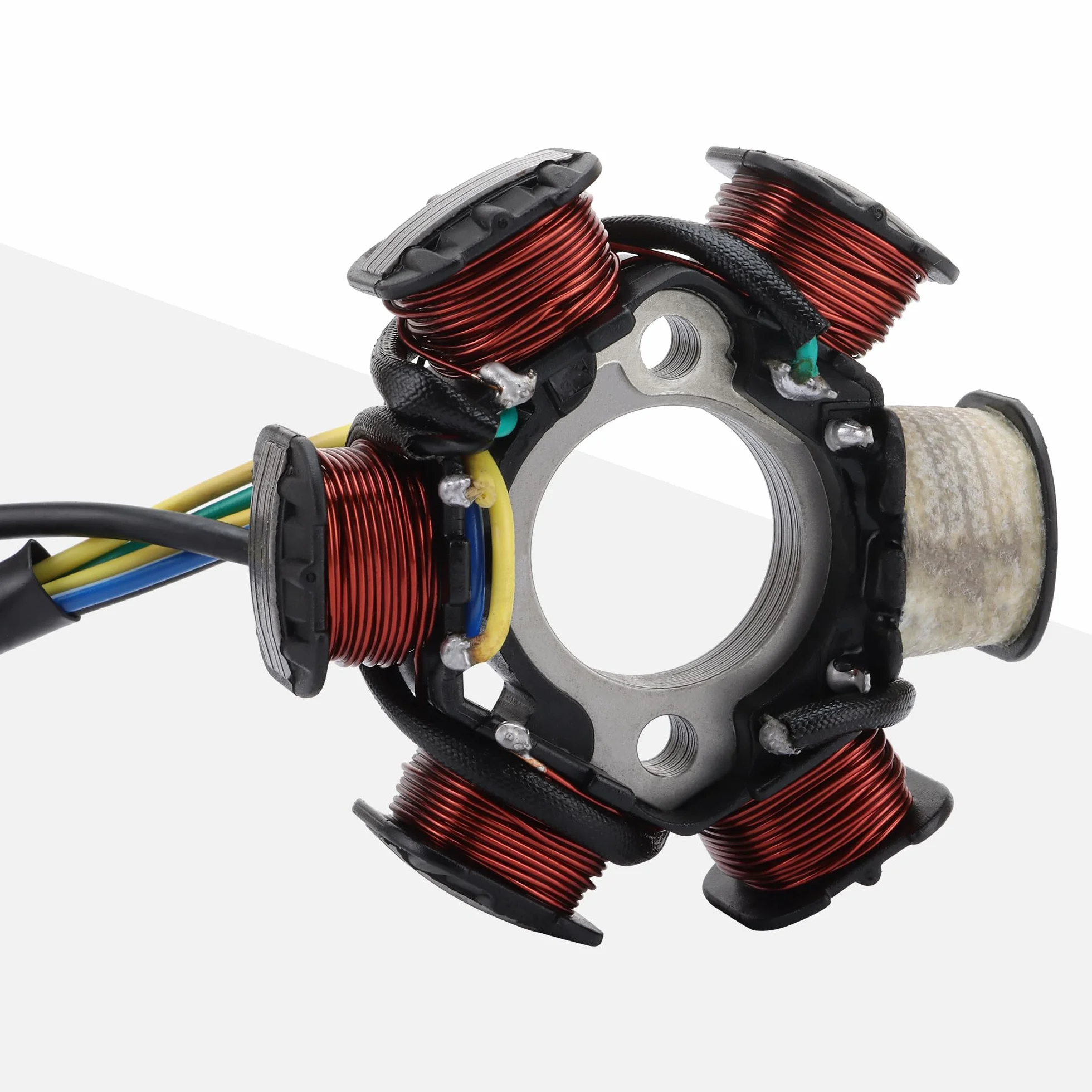 GOOFIT Generador de Encendido de Magnetoestador de 6 Bobinas Reemplazo para GY6 50cc 70cc 90cc 110cc 125cc Motocicleta ATV Bicicleta de Suciedad Bobina de Onda Completa