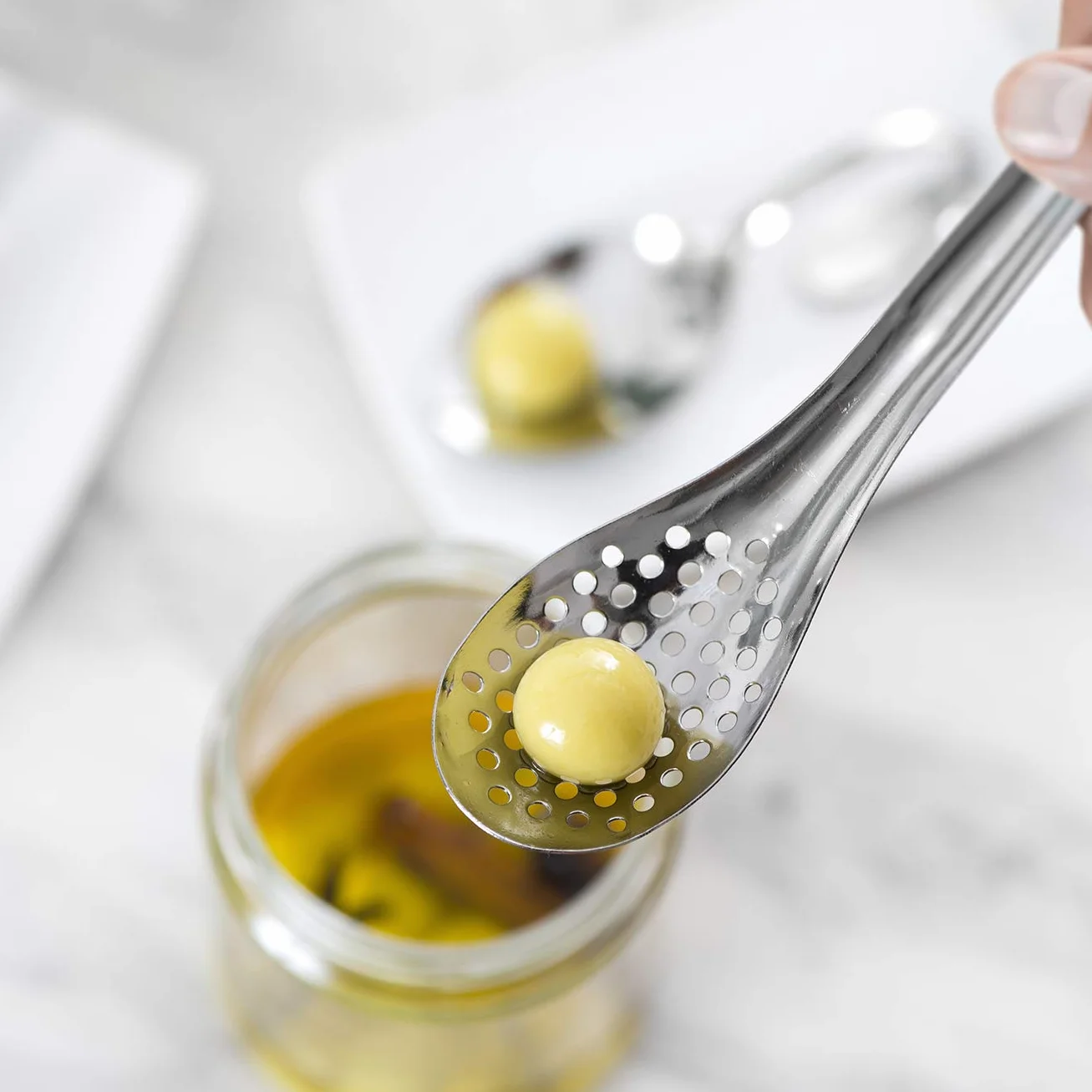Caviaroli Drops de Aceituna Verde Esferificaciones Aperitivo Gourmet 170g