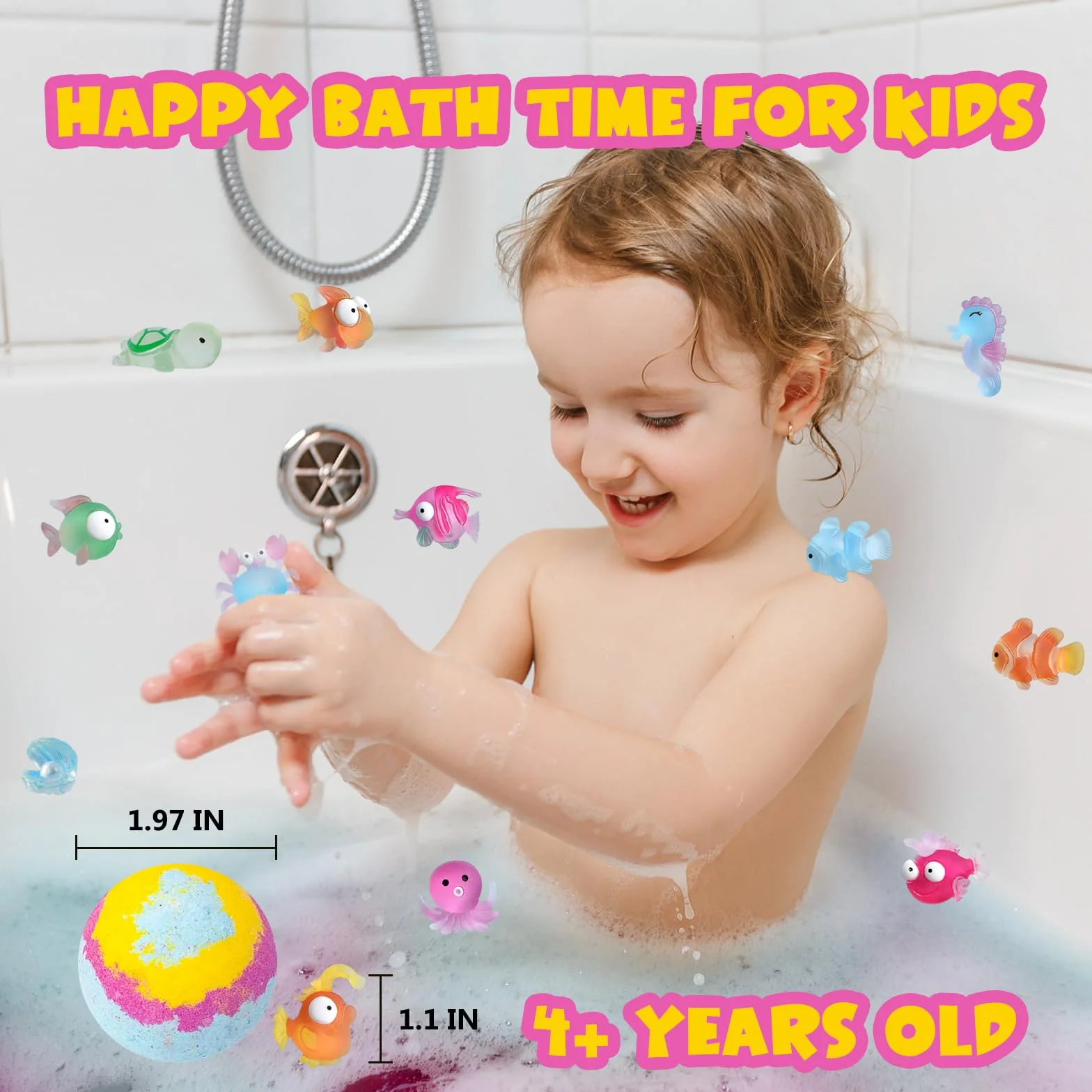 Bombas de baño para niños con sorpresa de juguete orgánicas regalos de Pascua