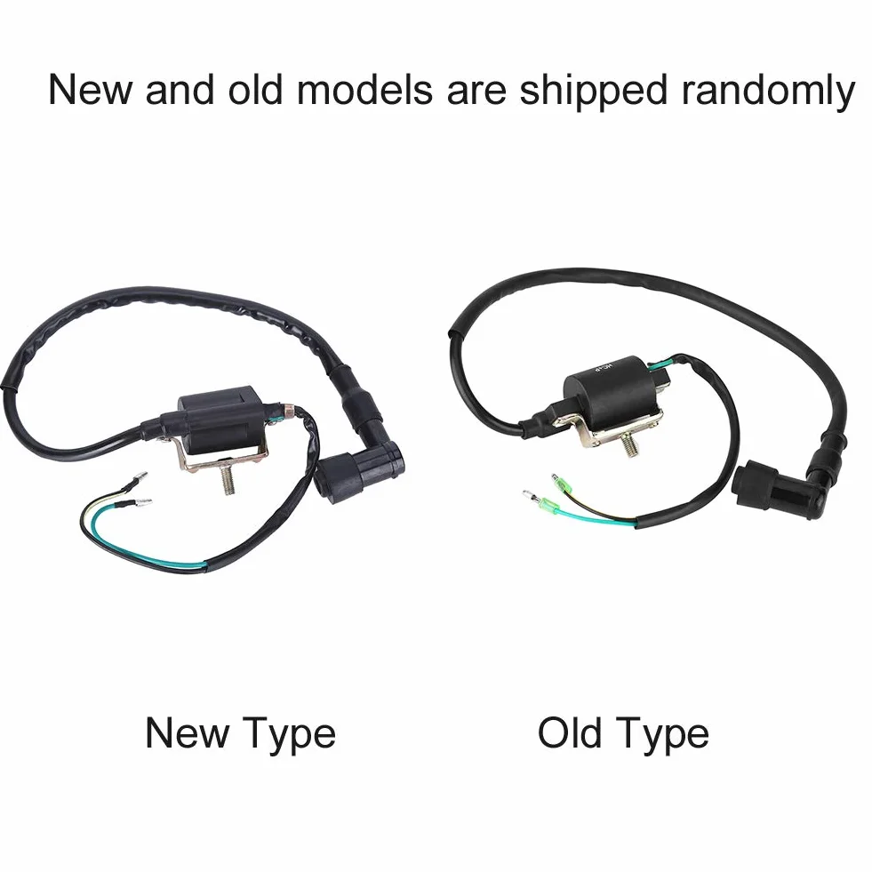 Qiilu Encendido Dirt Bike, Bobina de encendido 12 V para 50 CC 70 CC 90 CC 110 CC 125 CC Pit Dirt Bike ATV