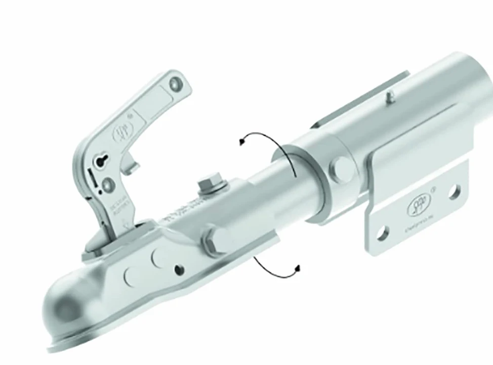 Parnells - Cabezal de Enganche de Remolque Giratorio de 1 Pieza - 1700 kg, Perno M12, Longitud 440 mm - Enganche de Remolque de Acero Resistente de 360 Grados - para Remolques ATV y Uso Todoterreno