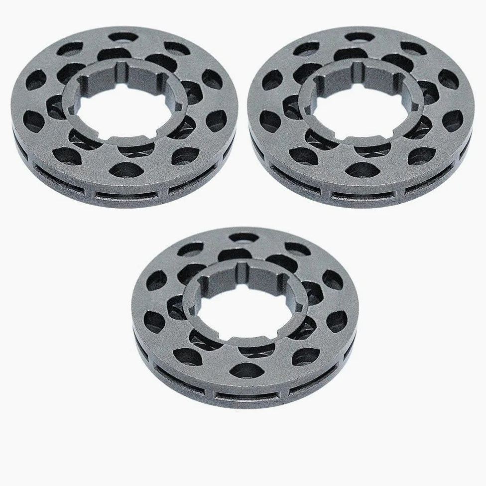 Kit de 3 piñones for Motosierra de 10 Dientes y Paso de 3/8", compatibles con Otras motosierras, estándar de 22 mm y 7 estrías.