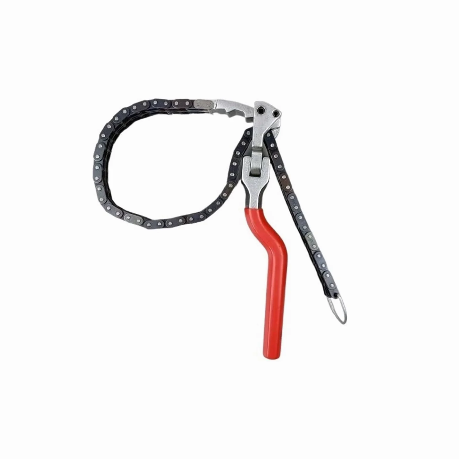 Llave de rejilla de aceite for coche, filtro de máquina de aceite, llave de filtro, herramienta de cambio de aceite de cadena pesada tipo esposas, desmontaje y montaje