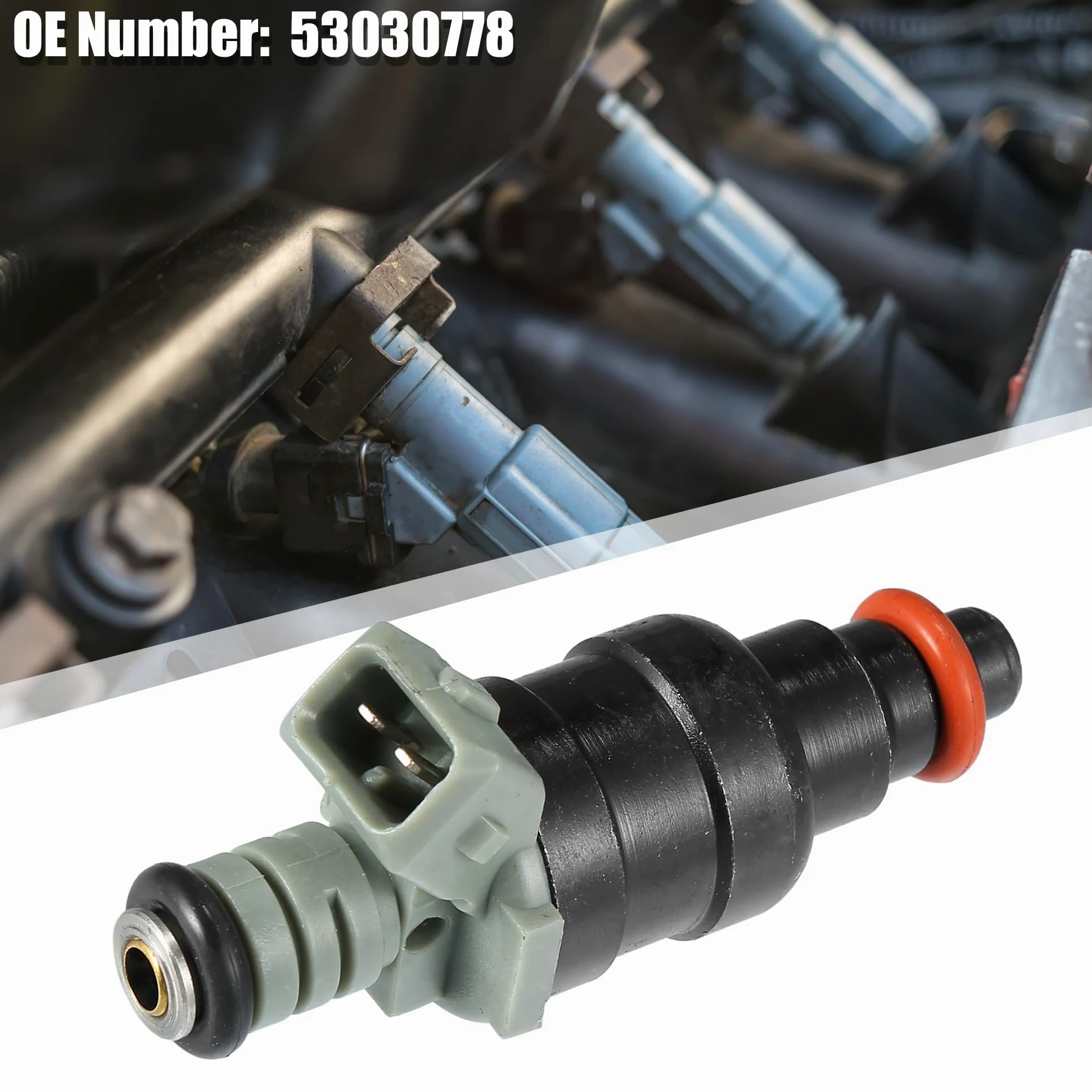 QUARKZMAN 6 Piezas Inyectores De Combustible Para Jeep Wrangler 97-02 | Flujo Emparejado, 53030778, Metal & Plástico, Para Dodge Dakota 96-02, Para Jeep Cherokee 96-00, Para Jeep Tj 97-02