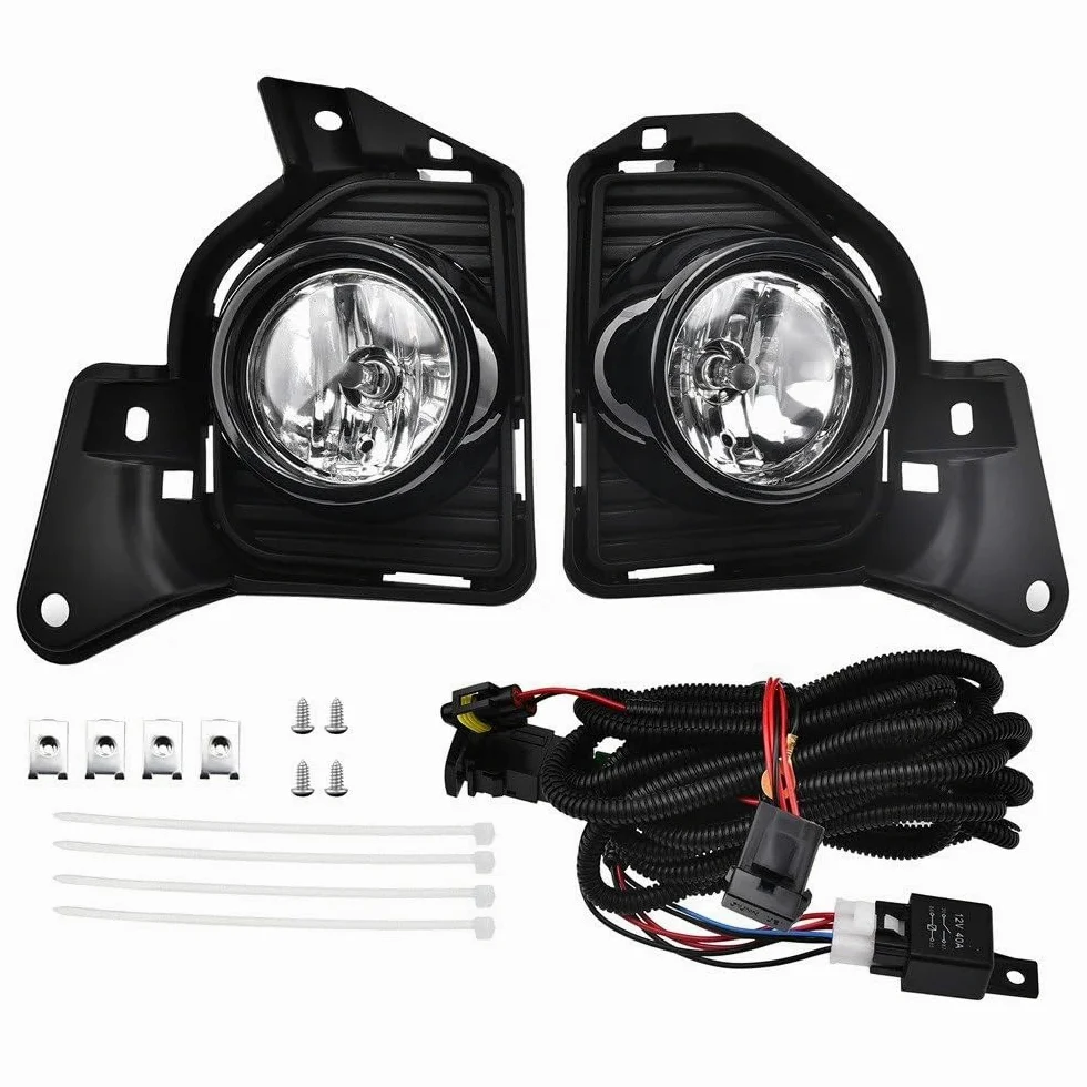 Luces Antiniebla Luz Niebla Para TOYOTA Para HIACE Para COMMUTER 2014 2015 2016 Luces Diurnas LED DRL Conjunto Faros Antiniebla Cables Interruptor Señal Giro
