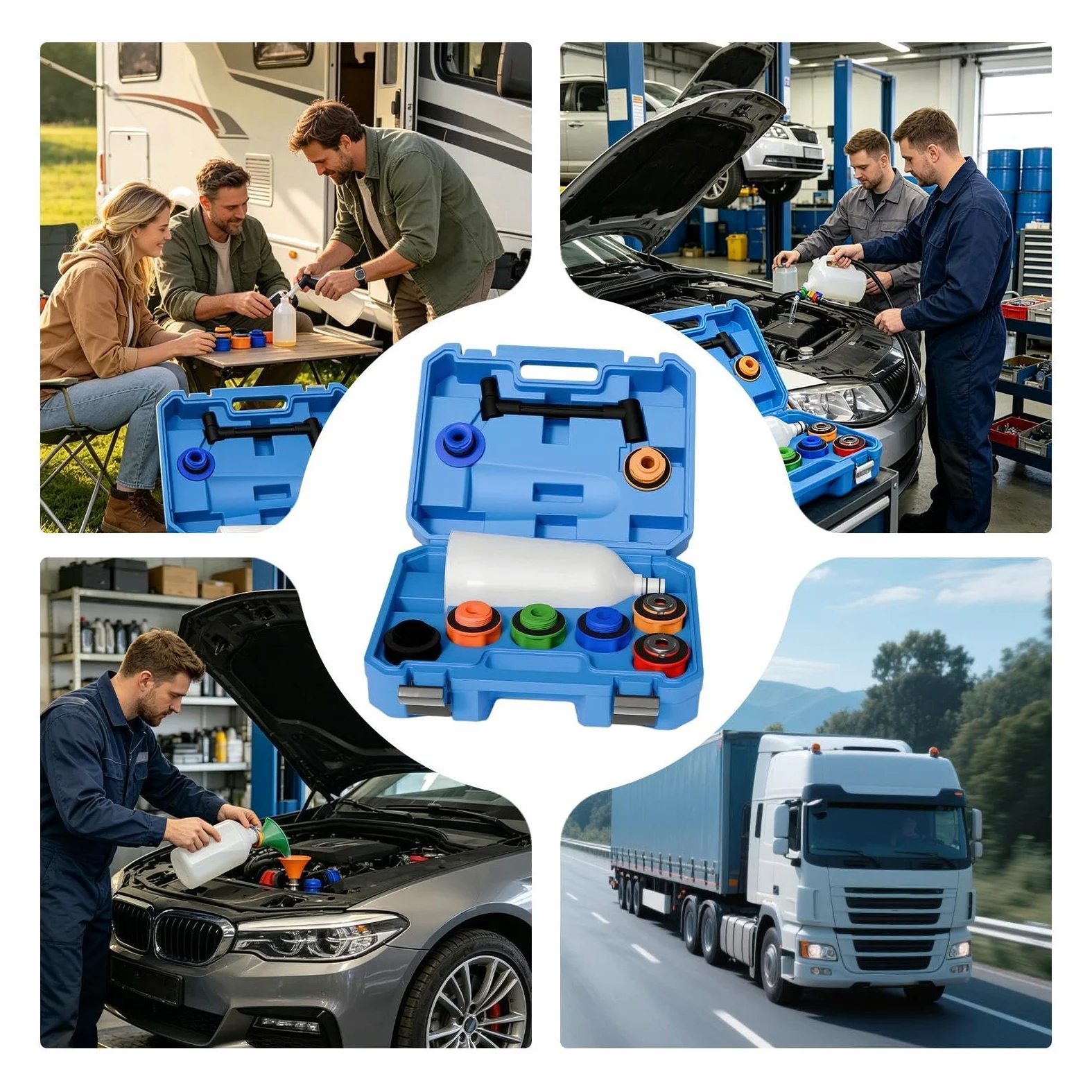 Embudo Cambio Accesorio Vertido Rápido Antiderrame Para Mayoría De | Kit Llenado para Vehículo Para Entusiastas Del Motor Garaje Taller Reparación Preparación Estacional