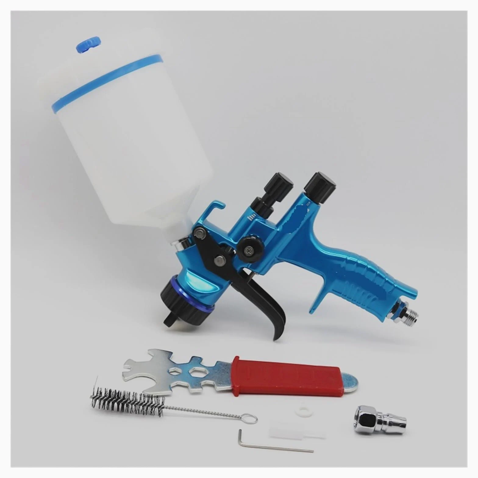 Pistola de Pintura, Pistola pulverizadora de 1,3 MM con regulador de aire y filtro de aire, pistola de pintura a base de agua, aerógrafo, pistola pulverizadora de pintura profesional,para pintar coch