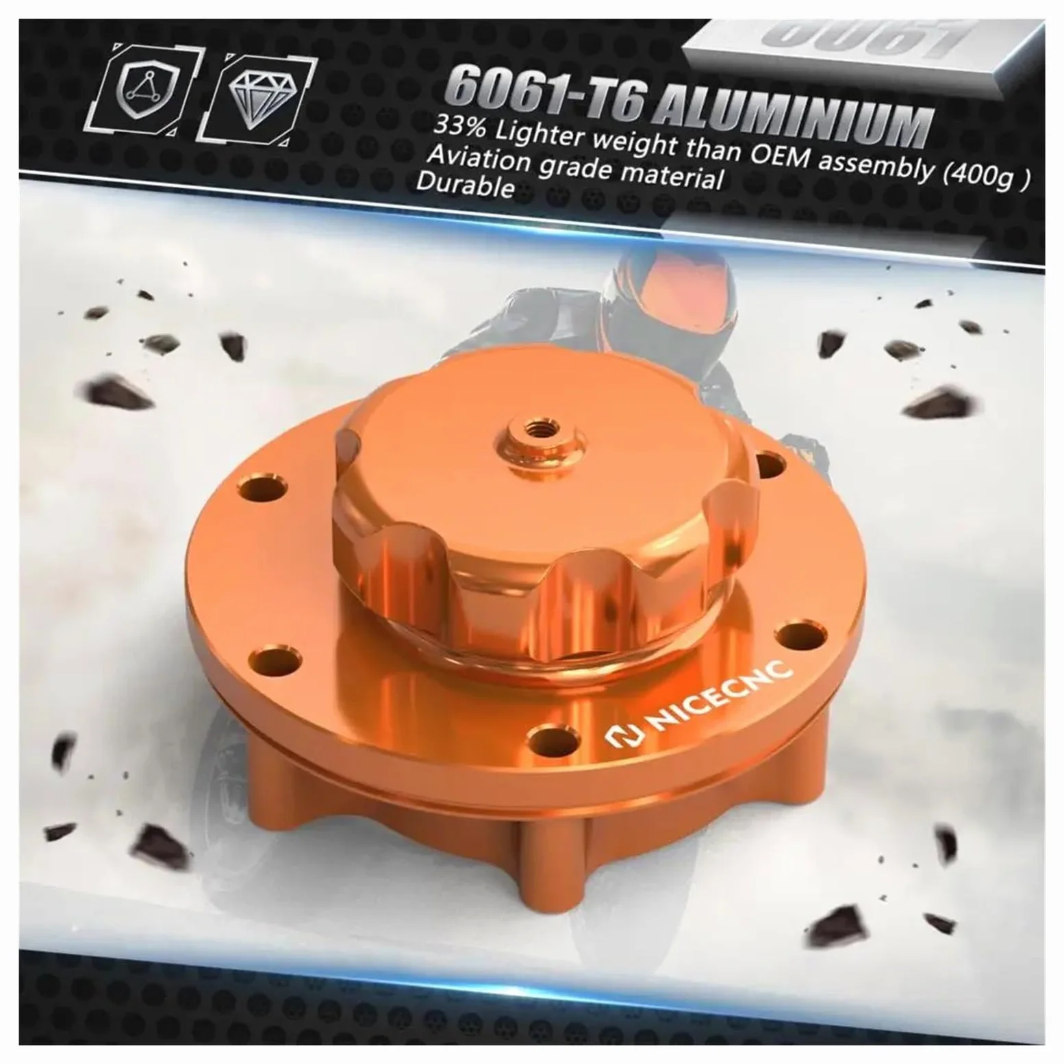 Kit De Tapa De Llenado De Combustible Y Aceite De Motor Para Motocicleta KTM 790 890 Adventure R 2019-2023 790/890 Adventure R/S/Rally 2019-2023(Orange)