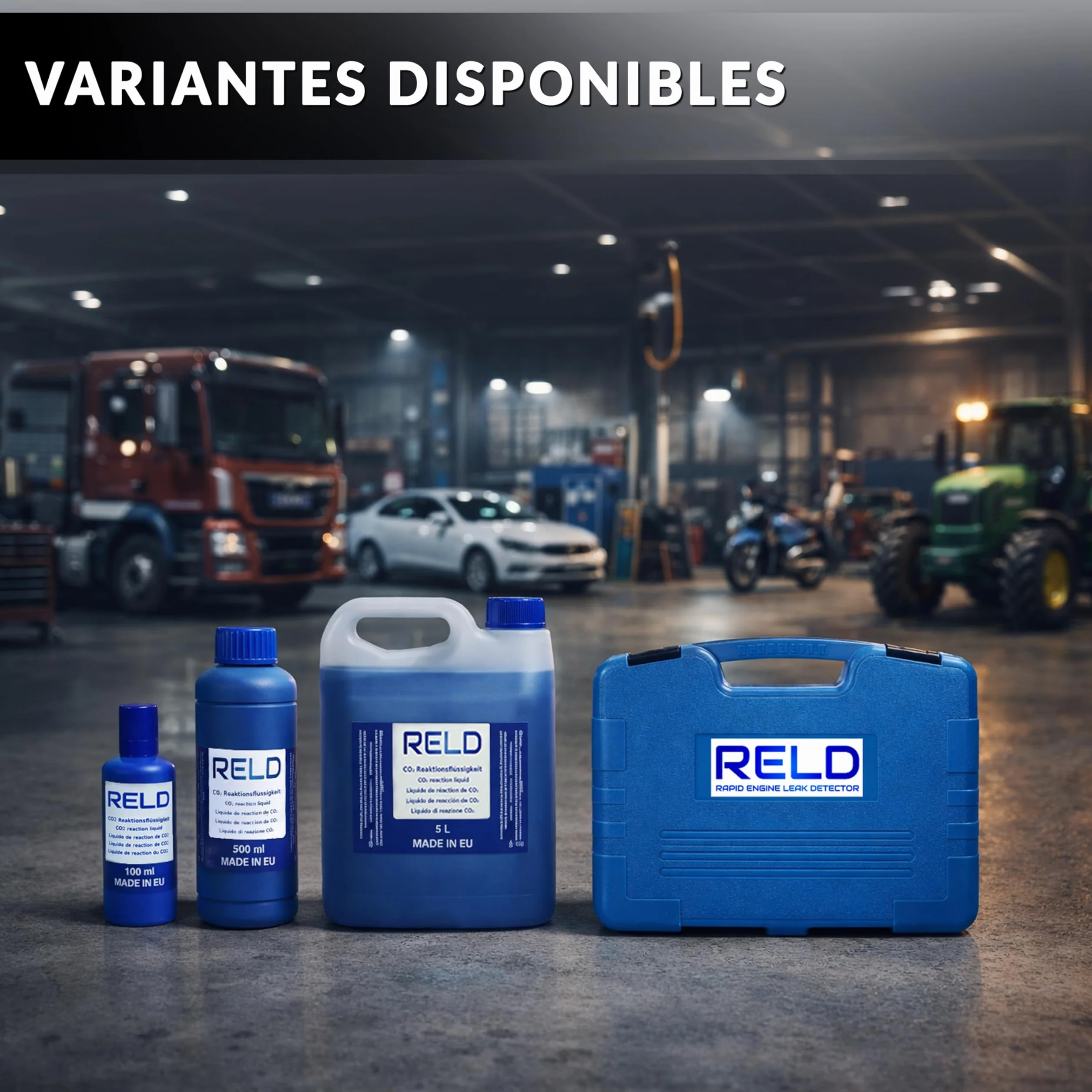 RELD - Detector de Culata Universal para Todos los Coches y Motocicletas, Detector de Fugas de CO2, para 50 Pruebas