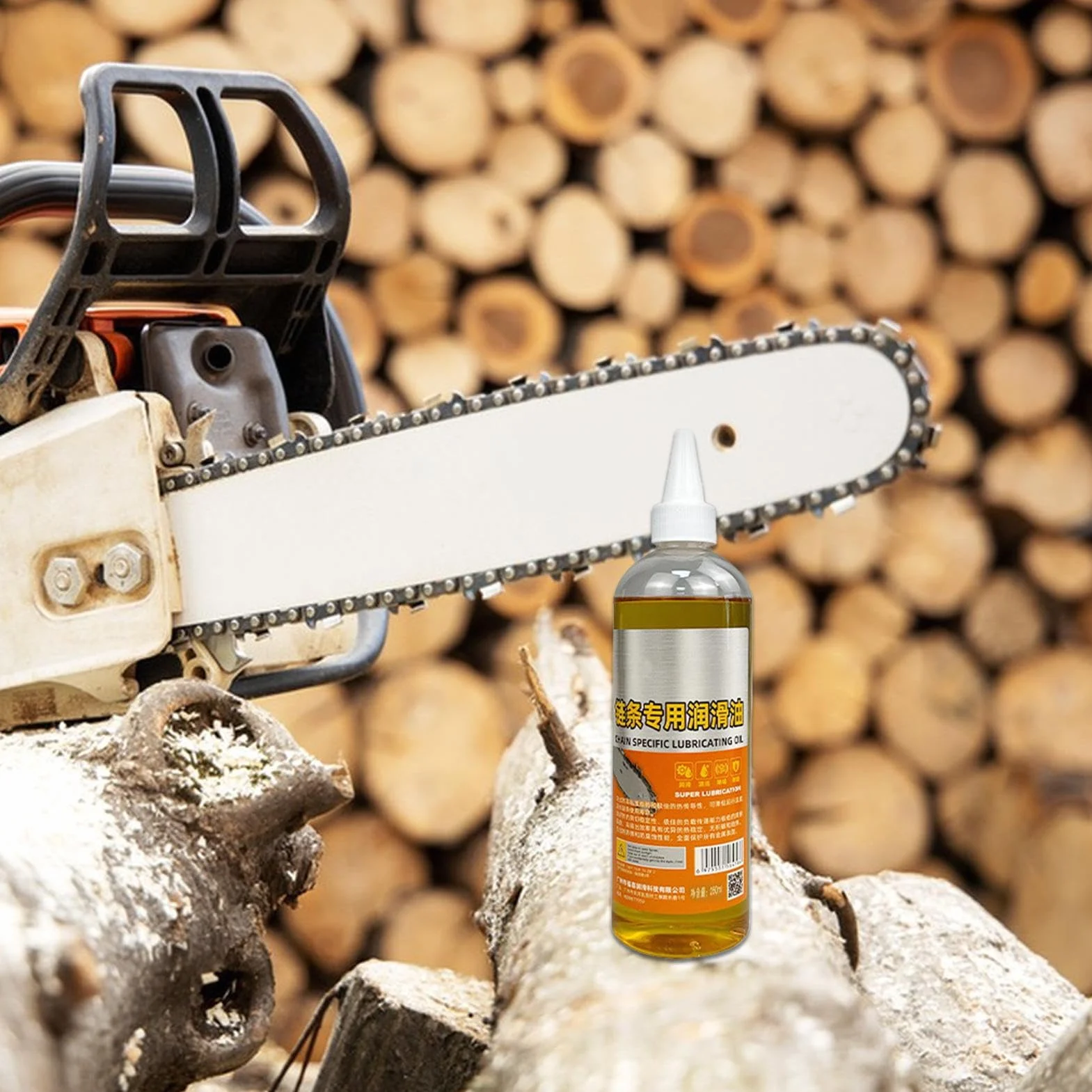 Aceite De Espada De Motosierra | Lubricante De Protección De Óxido Para Cadenas | Aceite De Cadena Versátil | 250 Ml, Profundamente Efectivo, Duradero, Protegido Contra El Óxido, Ideal Para Herramient