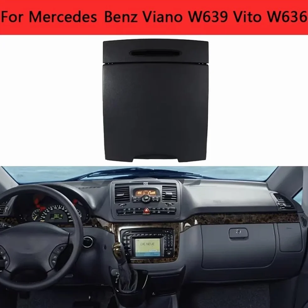JWFDBDB Compatible for Mercedes-Benz Viano W639 Vito W636 2006-2015, caja for almacenamiento for consola central for salpicadero frontal Interior for coche, for artículos diversos, guantera