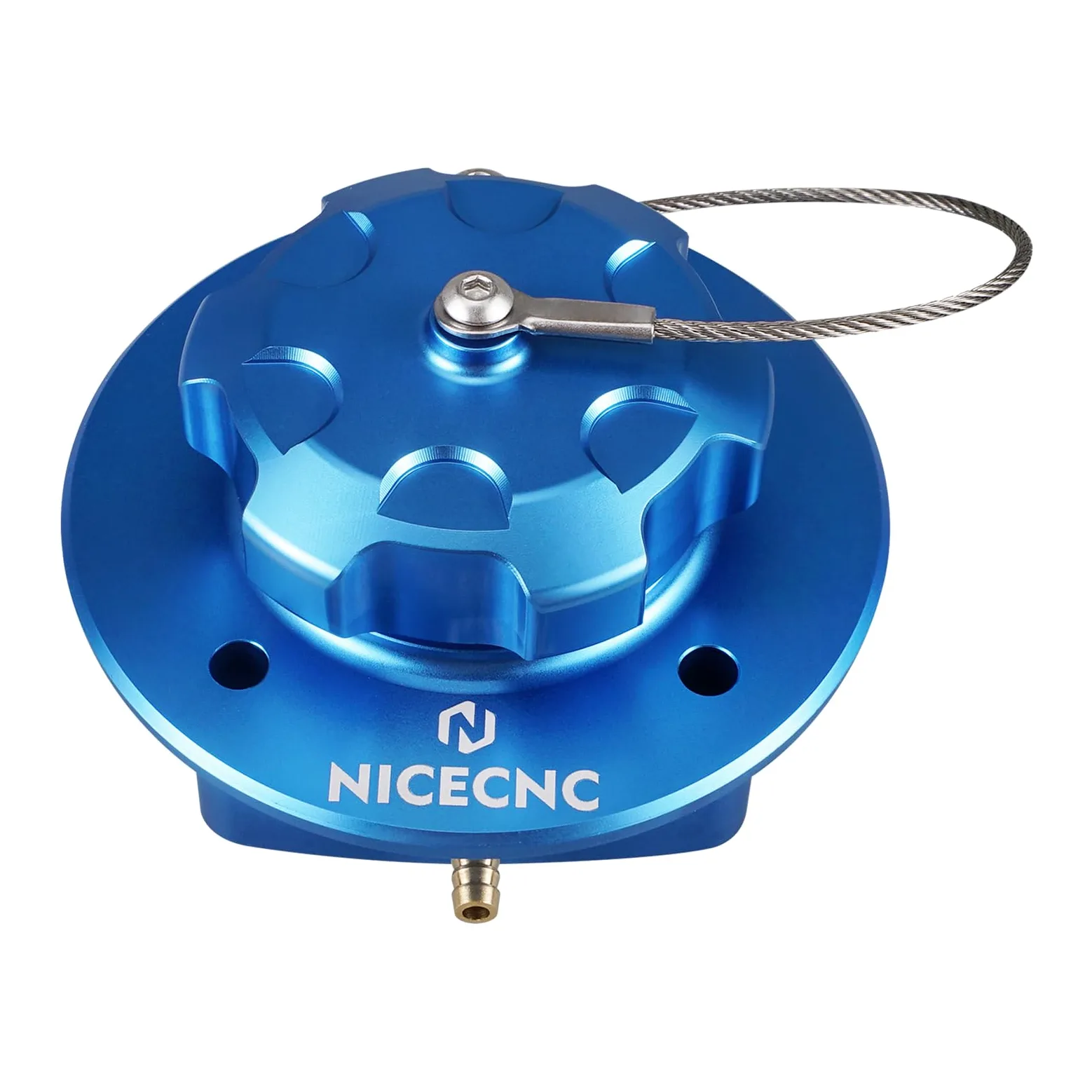NICECNC Tapa de llenado de Aceite para Tanque de Combustible de Motocicleta, Color Azul, Compatible with GasGas 700 Enduro y Supermoto 2022-2024, llenado de Tanque de Combustible Compatible with