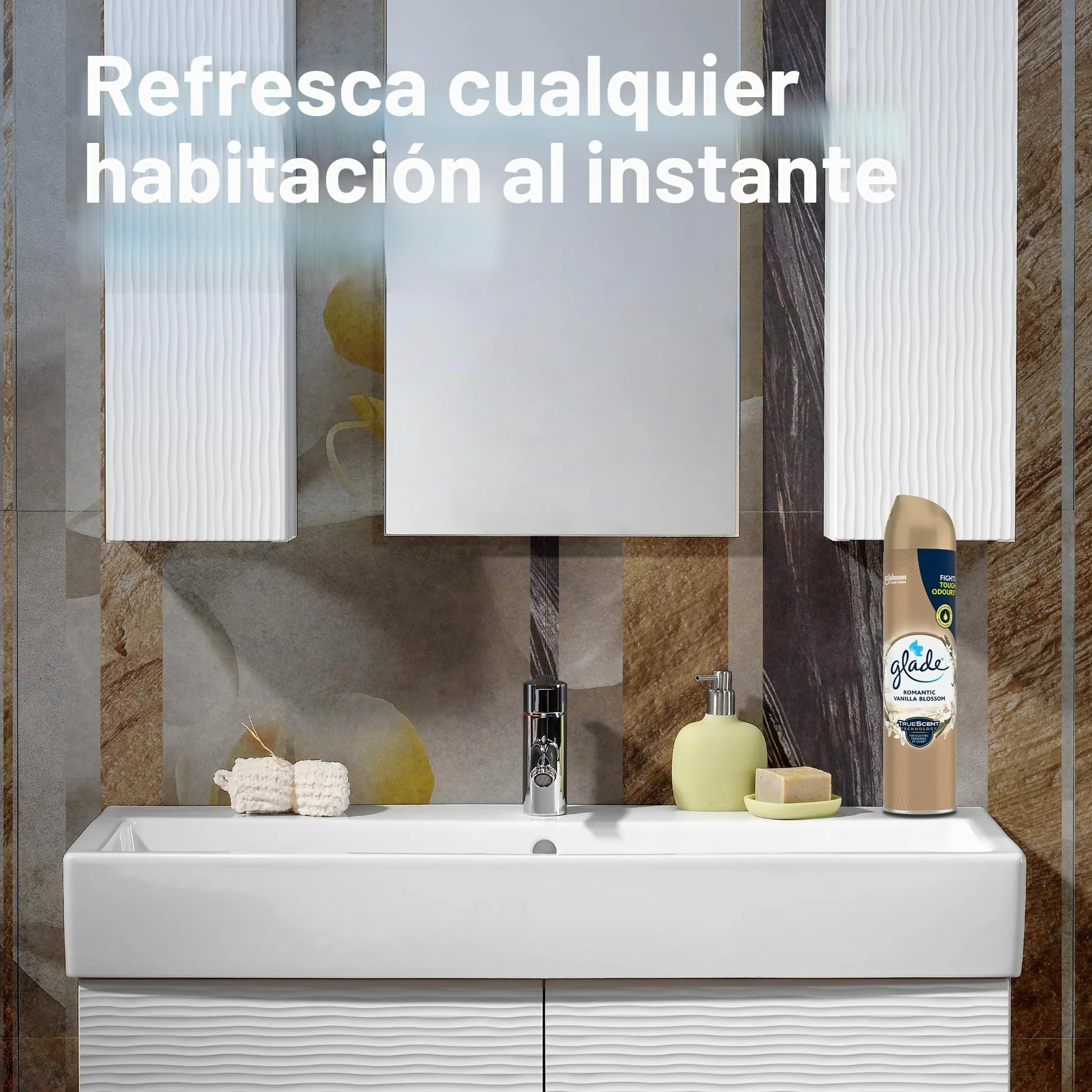 Glade ambientador Spray, vainilla, pack de 6
