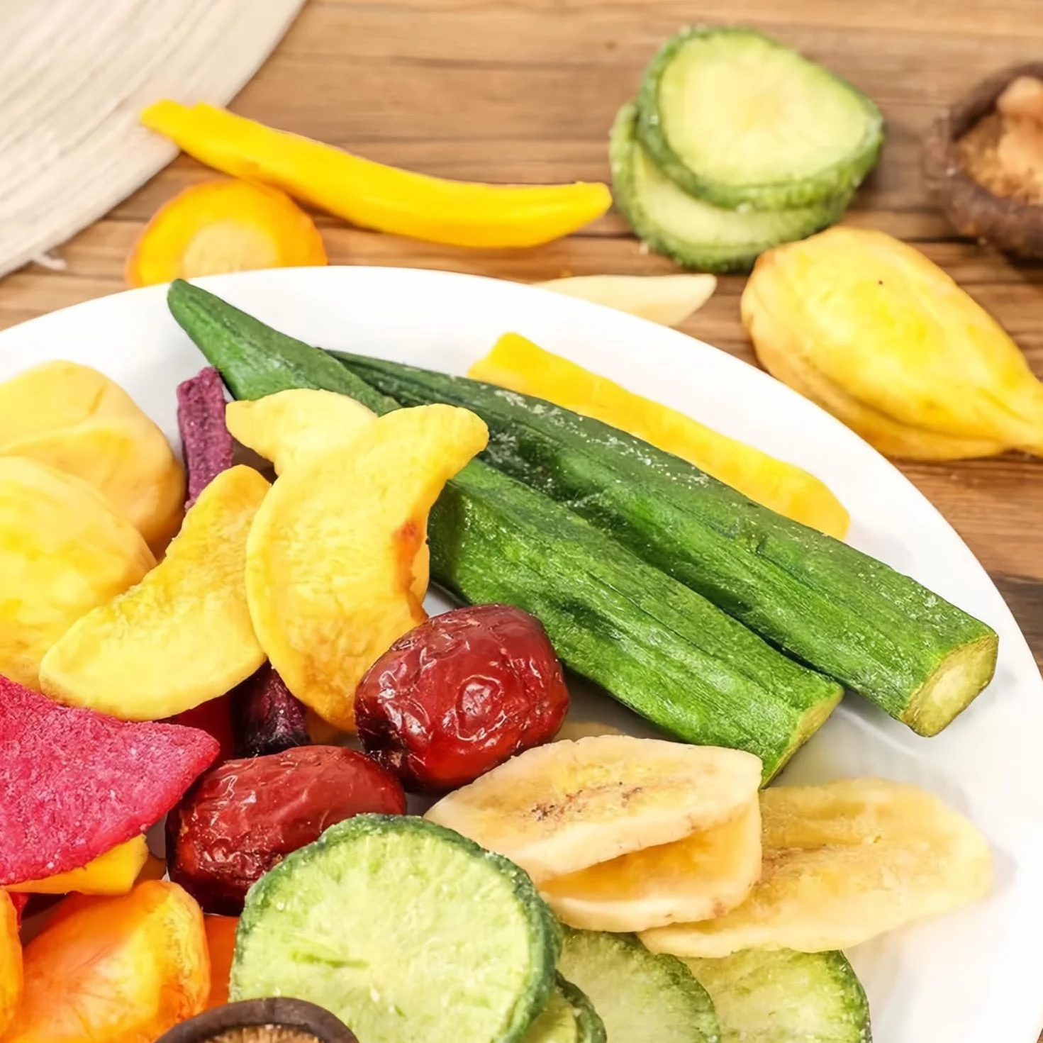 Mckona Crujientes Liofilizados de Fruta y Verdura 300g Snack Saludable