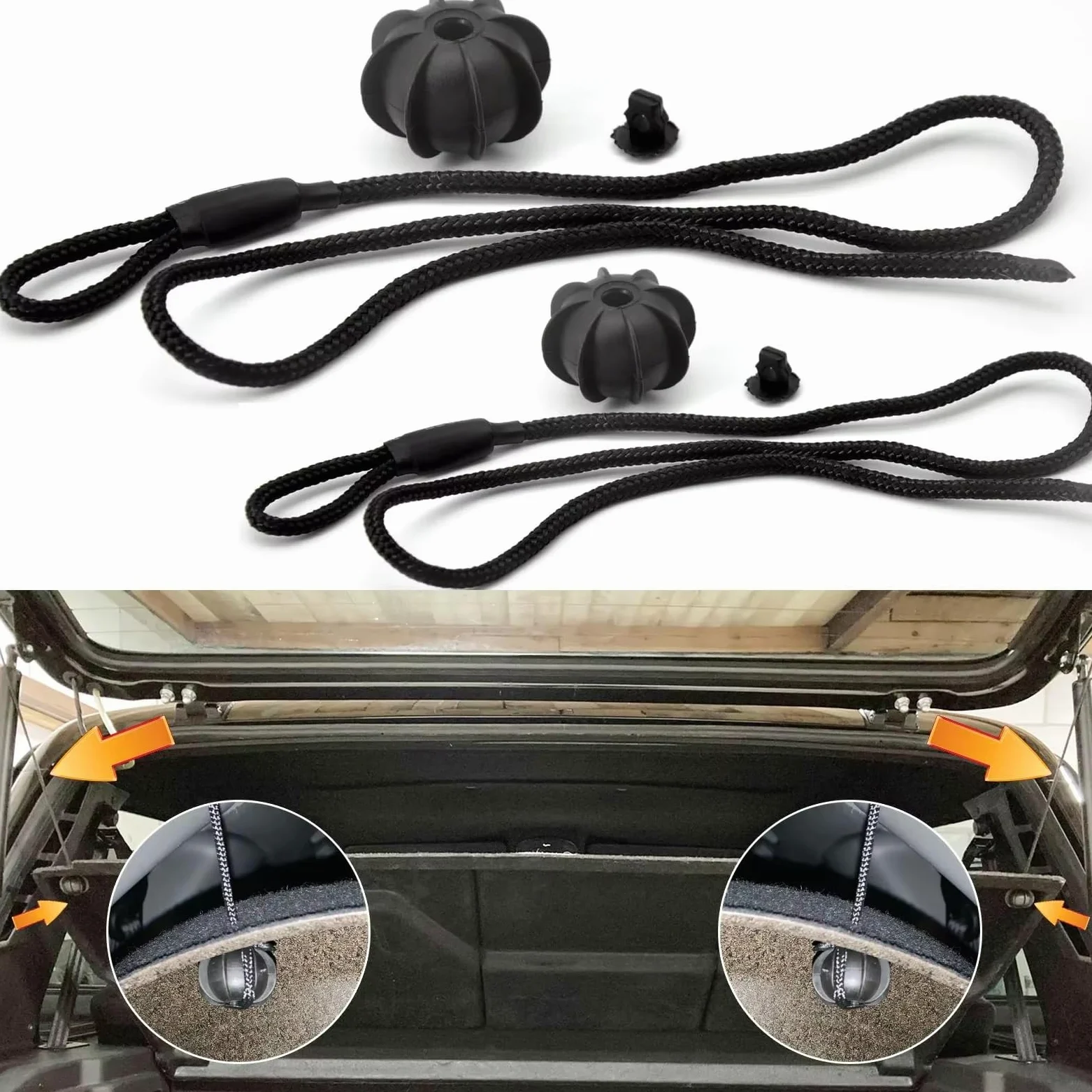 Trasera Maletero Cuerda Compatible Con Skoda Para Octavia MK3 1K6863447A Estante Trasero Paquetes Coche Cuerda De Sujeción Cubierta Tonneau Correa Sujeción Estante Paquetes Maletero Cable Fijación