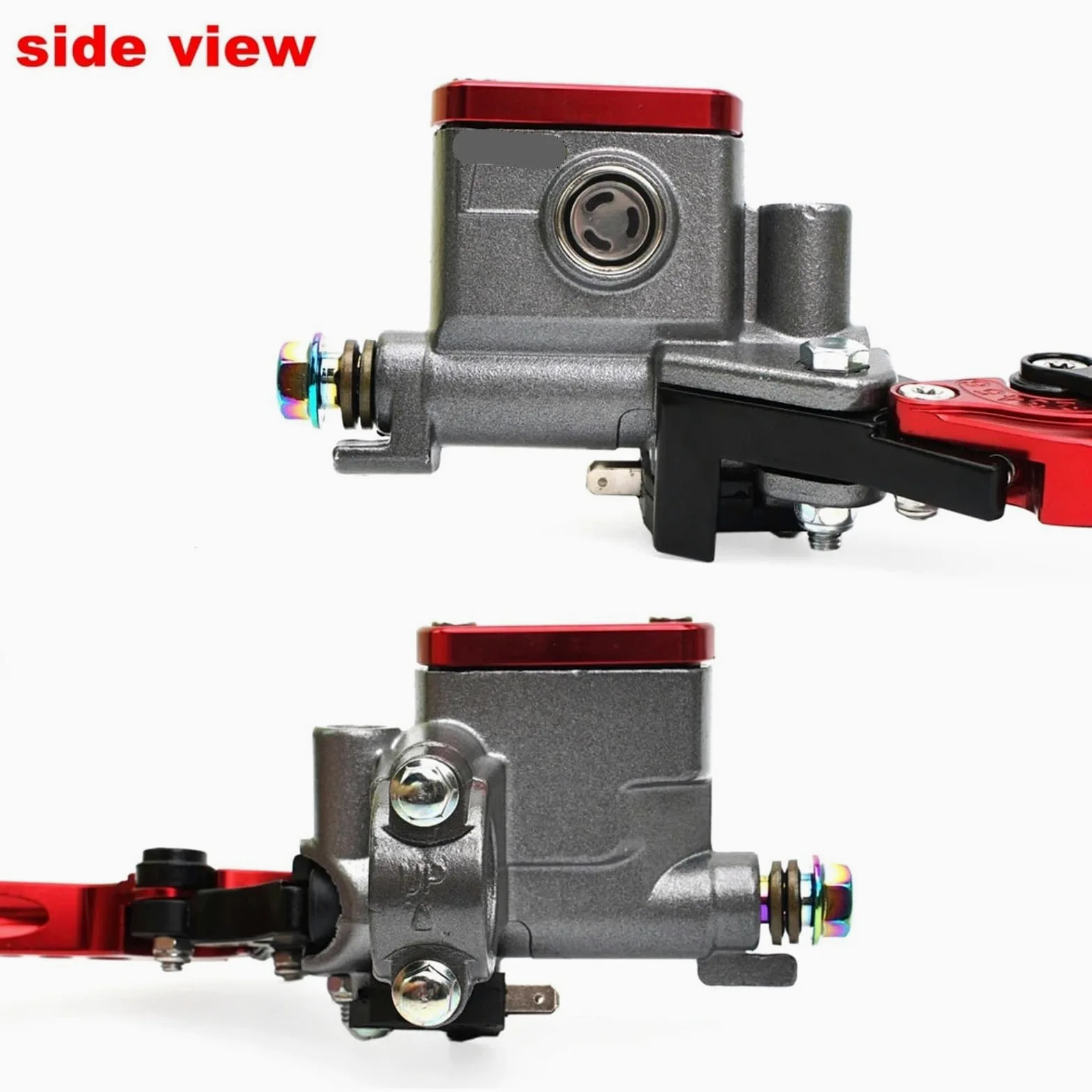 Compatible con Honda, Compatible con el kit Yamaha | Juego de bomba de embrague + bomba de freno de 22 mm.(Black Set)