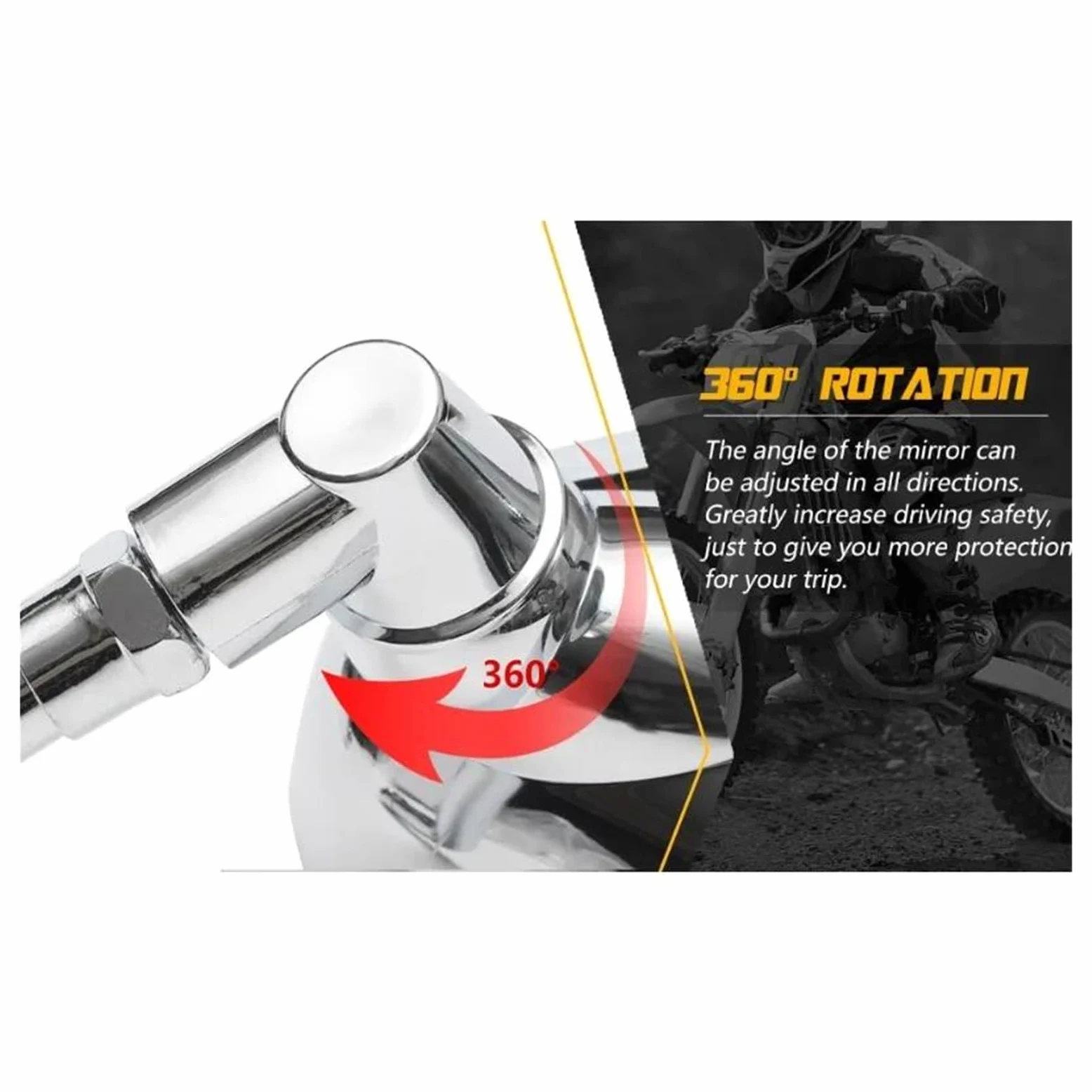 espejos laterales moto Espejos Retrovisores Universales 10mm Motocicleta Motocross Scooter Bicicleta Eléctrica Carreras Espejo Lateral Accesorios