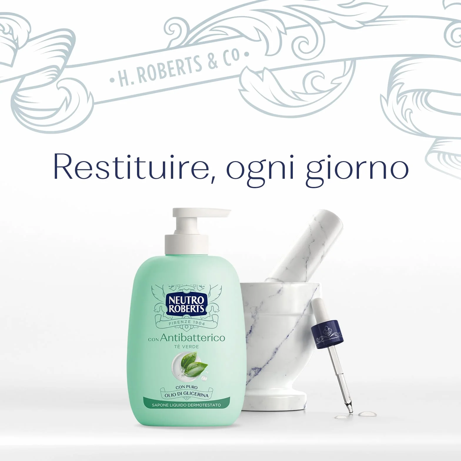 Sapone Liquido Antibatterico Te'' Verde Igienizzante 200 Ml