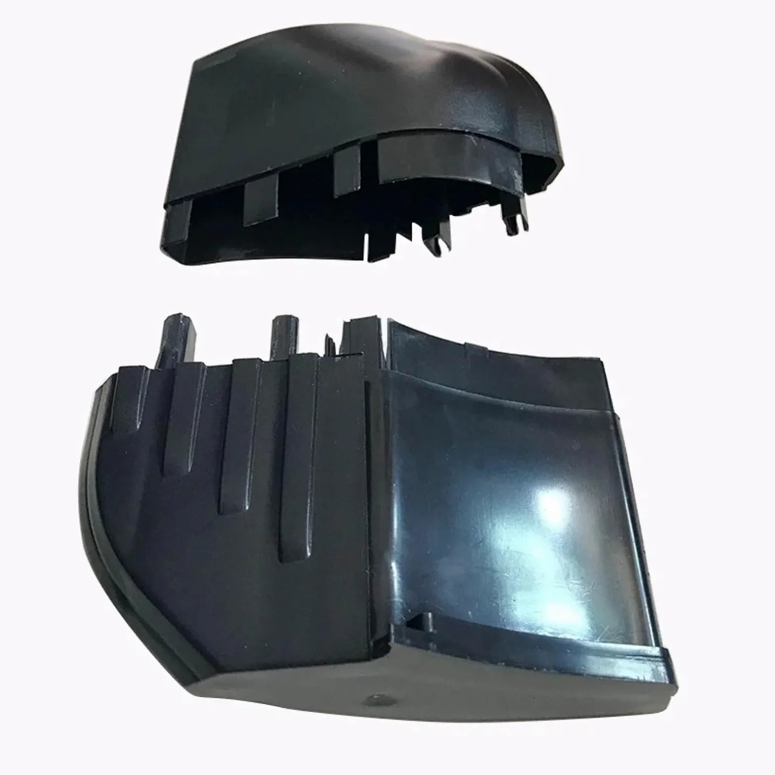 Faldones Laterales Tapa Extremo Estribo Lateral Puerta Coche para VW para Touareg 7L 2002 Estribo Tapa Tapón Superior/Extremo, Piezas Repuesto Falda Lateral Coche(Rear Left)