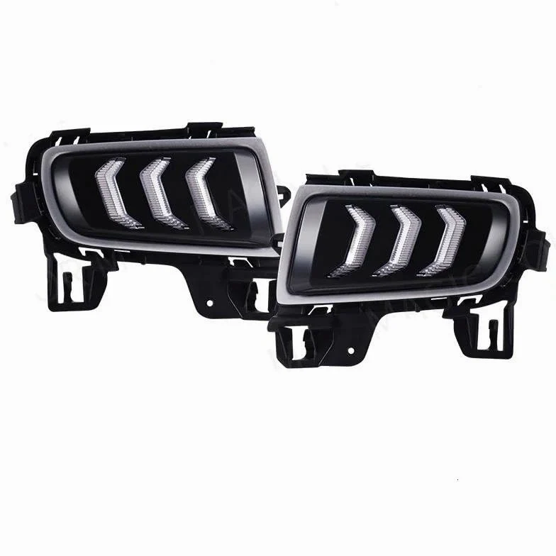 Luces circulación Diurna LED Luces diurnas LED (DRL) para Mazda 6 (2005-2009): faros antiniebla, intermitentes, luz blanca, amarilla y azul. Accesorios para coche, 12 V Conjunto luces antiniebla LED