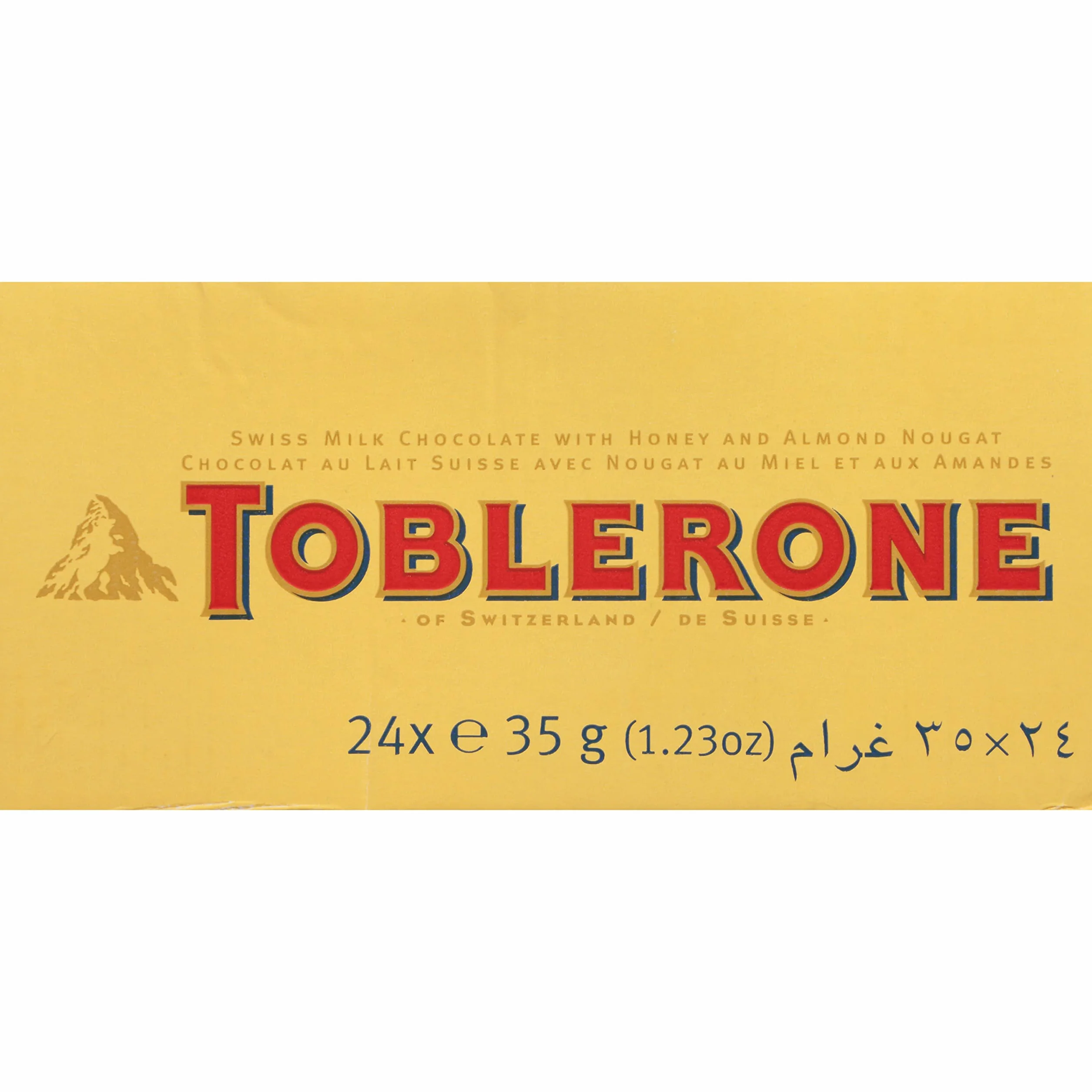 Toblerone Milk Chocolate 1.23 Ounce Pack of 24