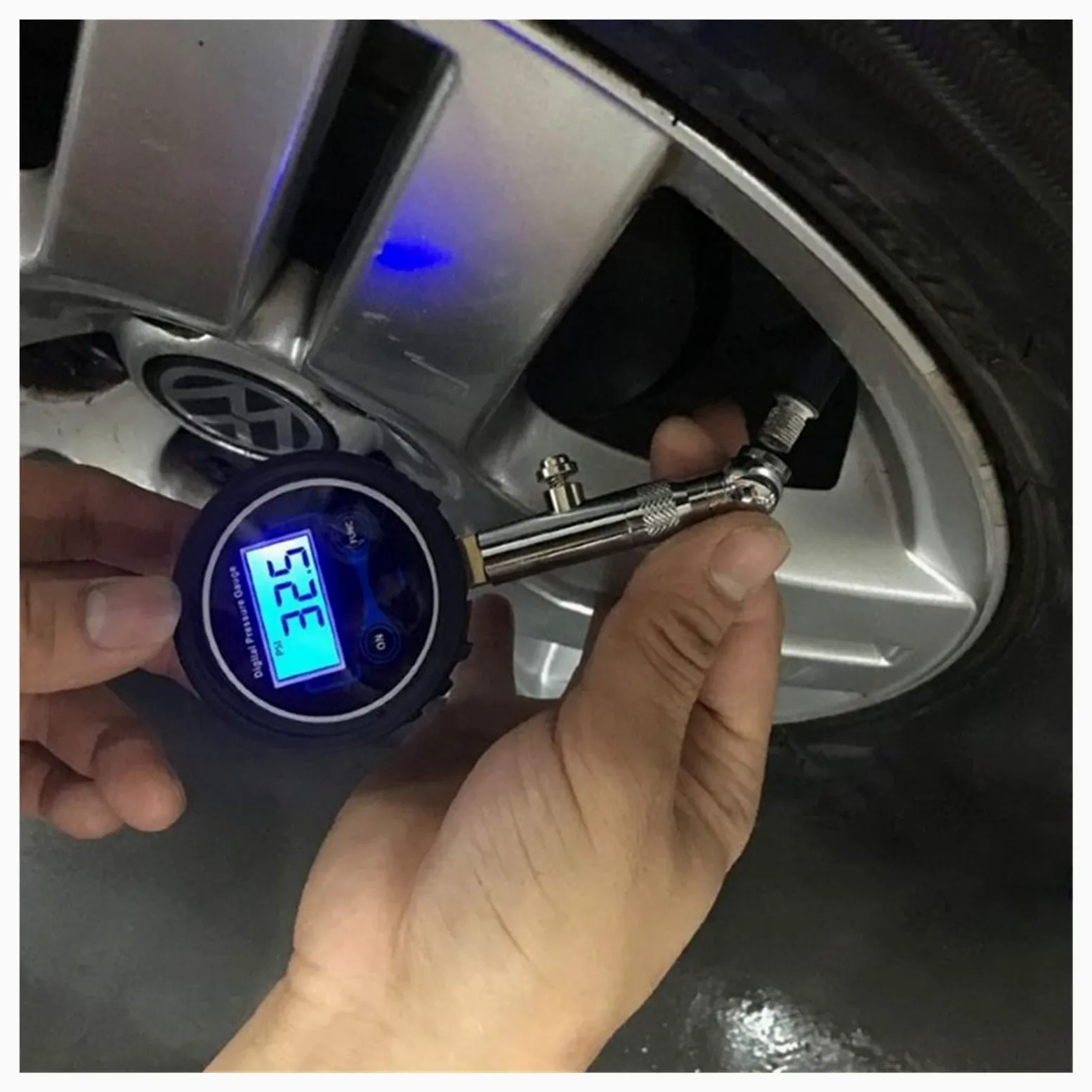 Medidor de presión de neumáticos Digital LCD de 0-200PSI, presión de Aire de neumáticos de Coche para Motocicletas, Coches, Camiones, Bicicletas, Motocicletas, probador de vehículos