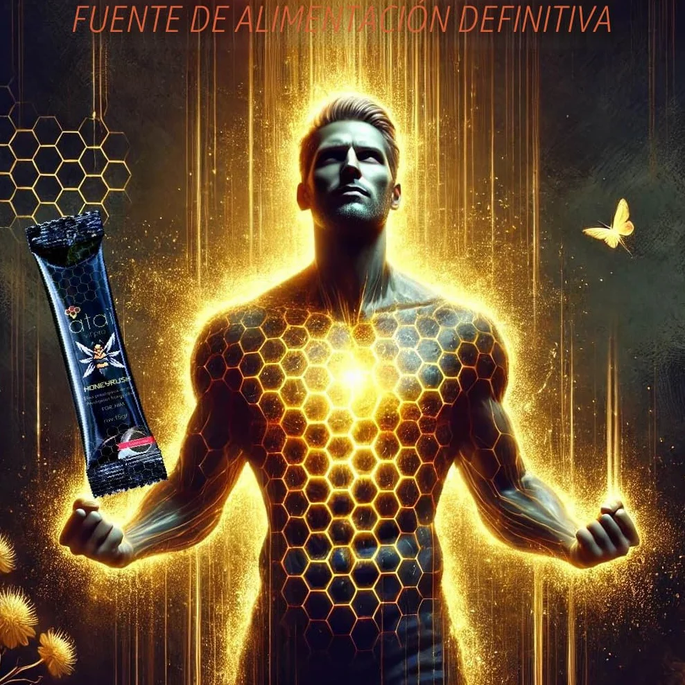 HONEY BEERUSH Miel Afrodisíaco Potenciador Energético Libido Intensa Hombre 12 sobres 15g