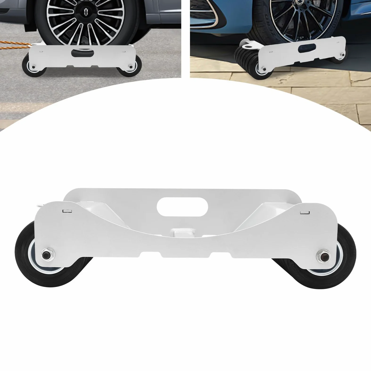 Carro de neumáticos portátil, rueda Dolly, patines de neumáticos de coche, elevador de disco de 4500 libras, plateado, especial para el movimiento de coches, camiones, ATVs, cortadoras de césped