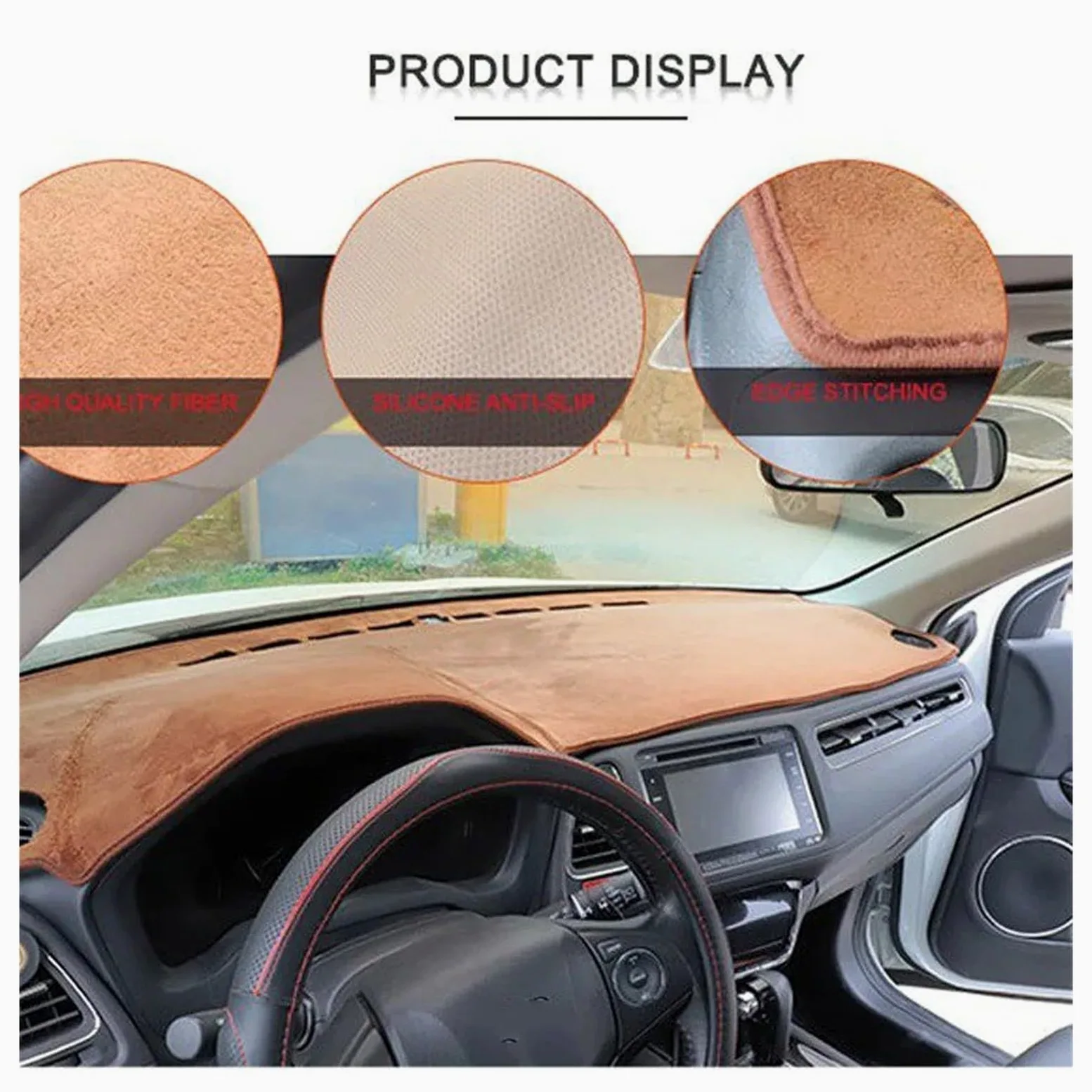 Protector Salpicadero Auto Para Nissan Juke 2011-2017 Parasol Para Consola Central Cubierta Anti-UV Para Tablero Alfombrilla Protectora Protector Anti(A-polyester-Blue,LHD)