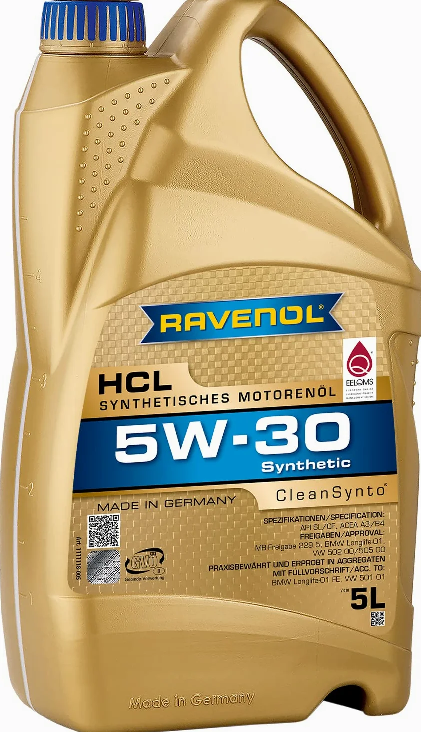 Ravenol HCL SAE 5 W-30 vollsynthetisches motorenöl, 5 L