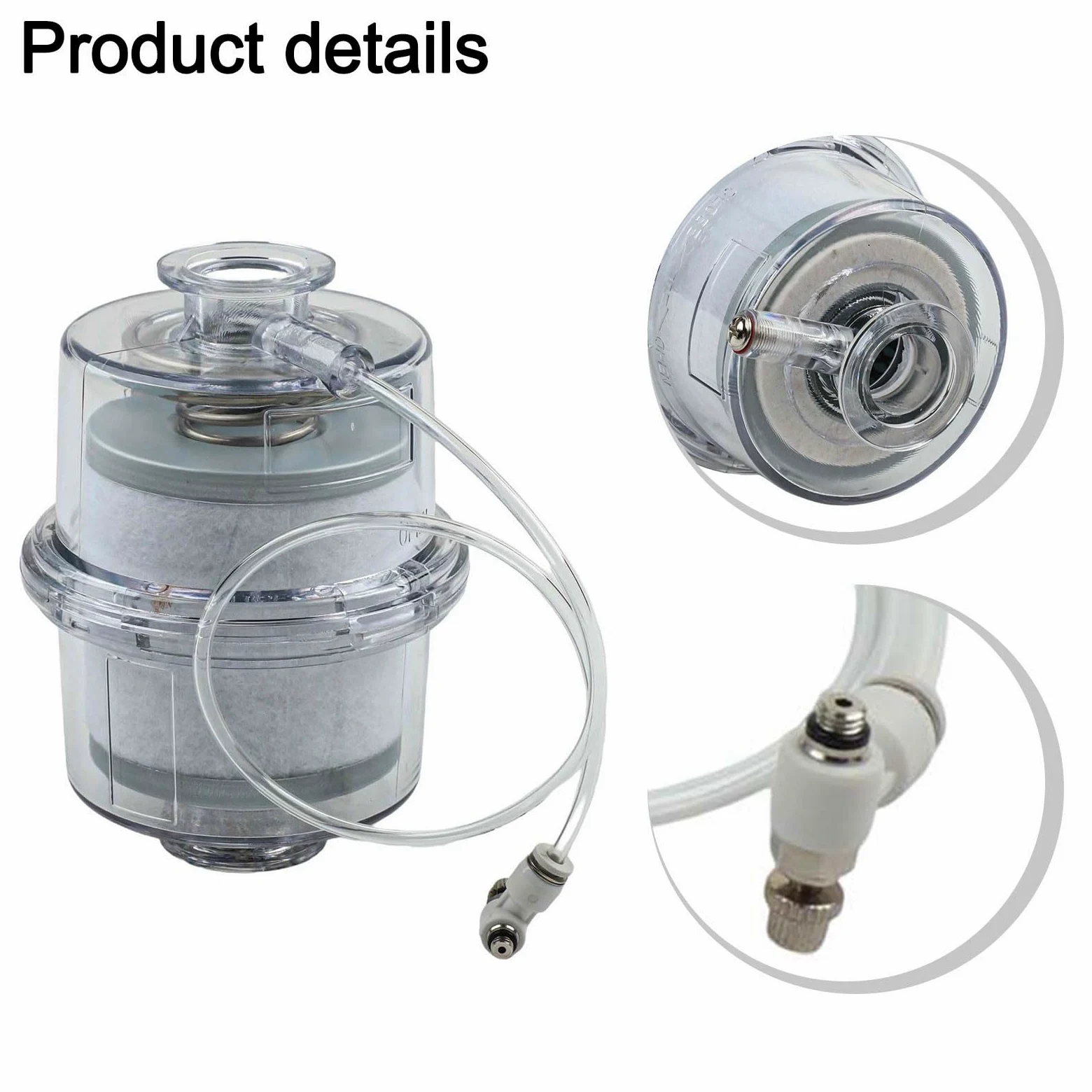 Separador de niebla de aceite eficiente para bombas de vacío, KF25/KF40, carcasa transparente para control de estado, resistencia a altas temperaturas, ideal para la industria y la investigación
