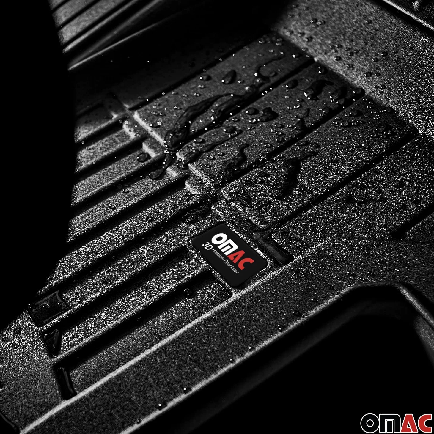 OMAC Alfombrillas de Goma Compatibles con Iveco Daily 2014-2025 Premium TPE Alfombrillas de Coche Negro 1x