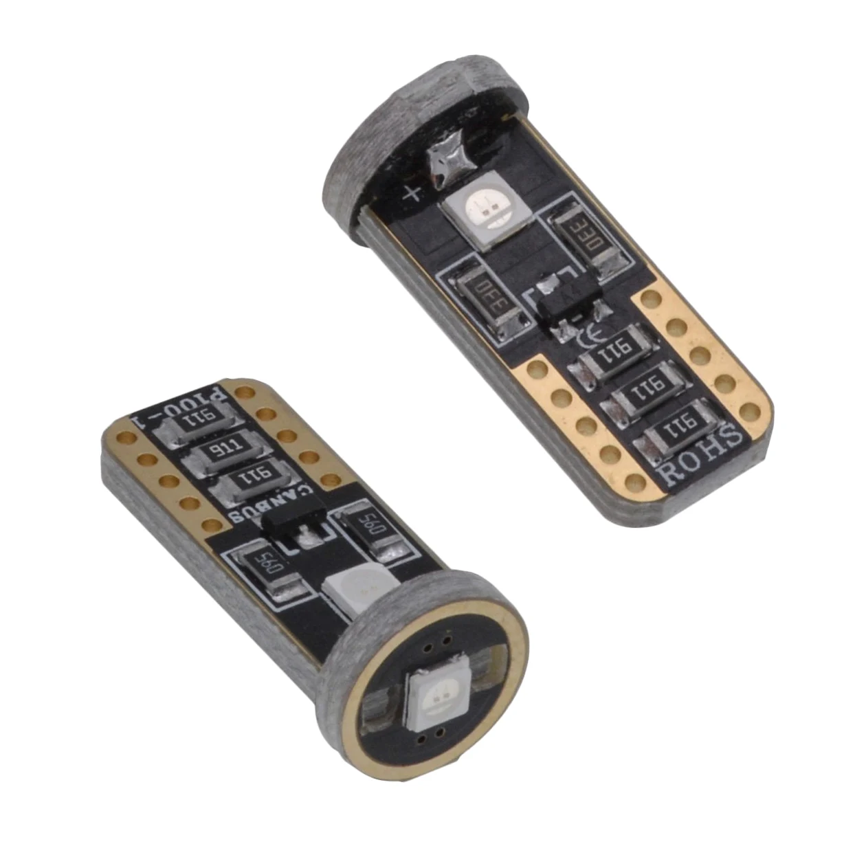 KATUR T10 Canbus Bombillas LED verdes para coche, T10, W5W, 3, SMD 5050, superbrillantes, 194, 168, 175, 192, 2825, luces LED de cuña, fuente de repuesto, bombillas laterales para interiores (100