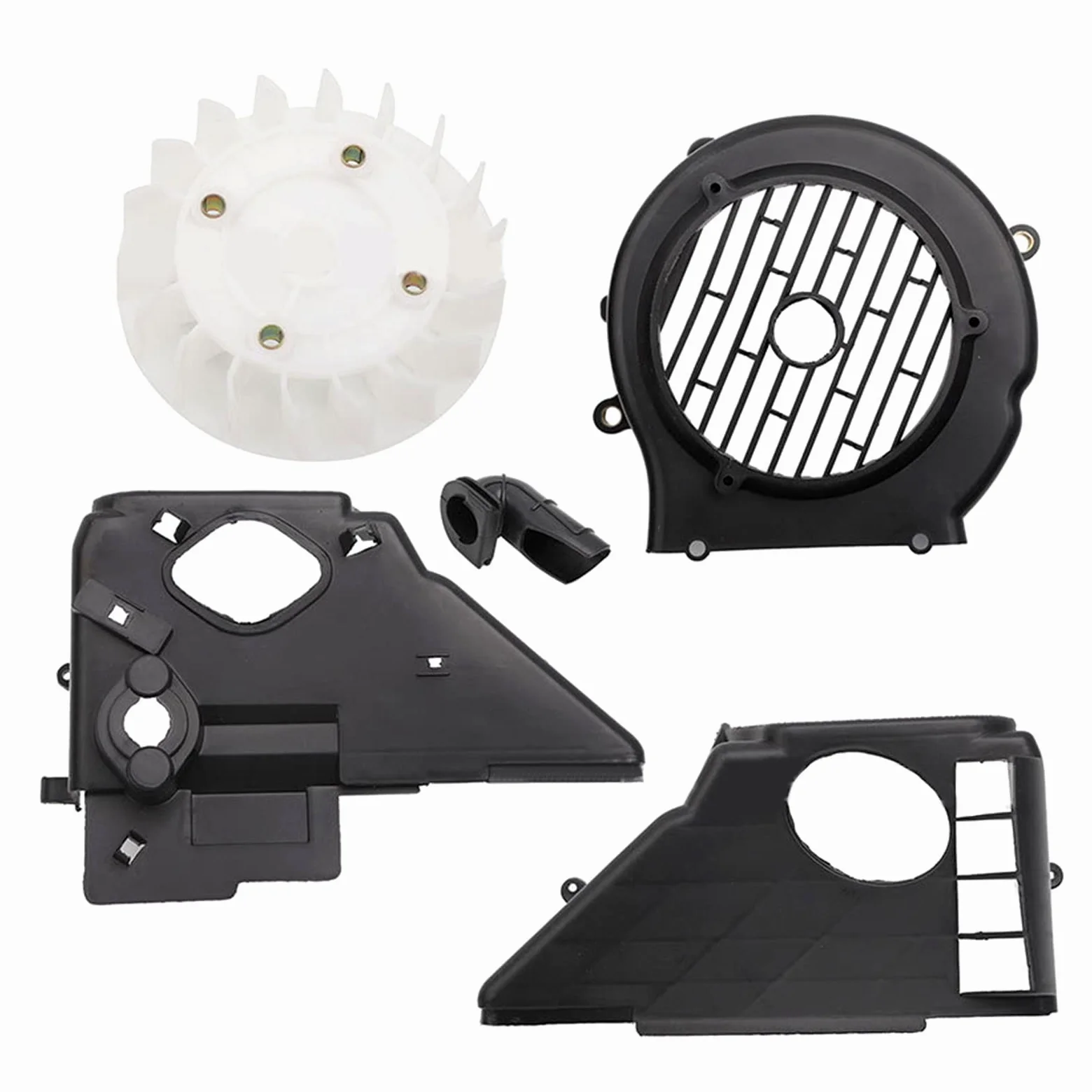 Juego de cubierta de refrigeración por aire con cubierta de ventilador para motor ATV Go Kart Scooter de 150 cc