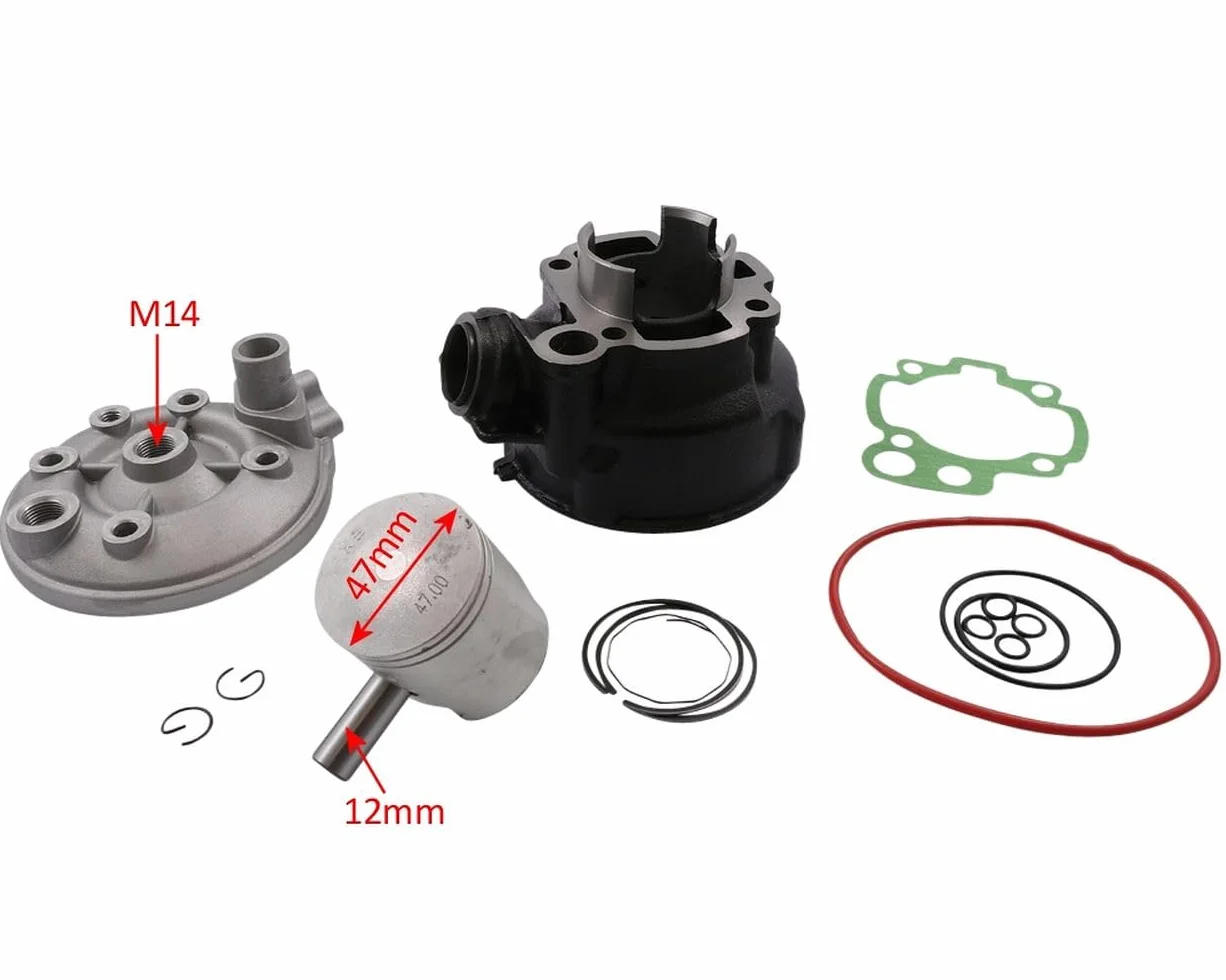 2EXTREME kit de cilindro sport 70cc compatible con Peugeot XP6, XPS, XR6, RIEJU MRT, MRX, RR, SMX, Tango 50cc