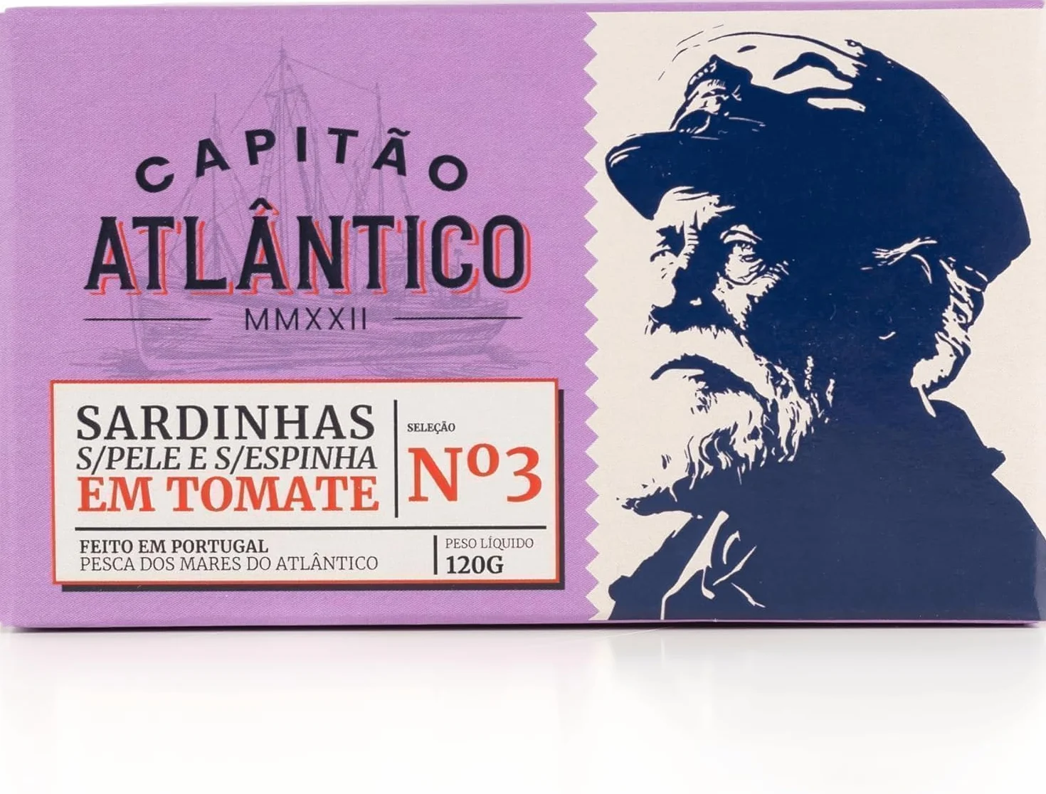 Sardinas sin piel ni espinas en salsa de tomate Pack 4 x 120g Filetes de Pescado en Conserva Portugueses