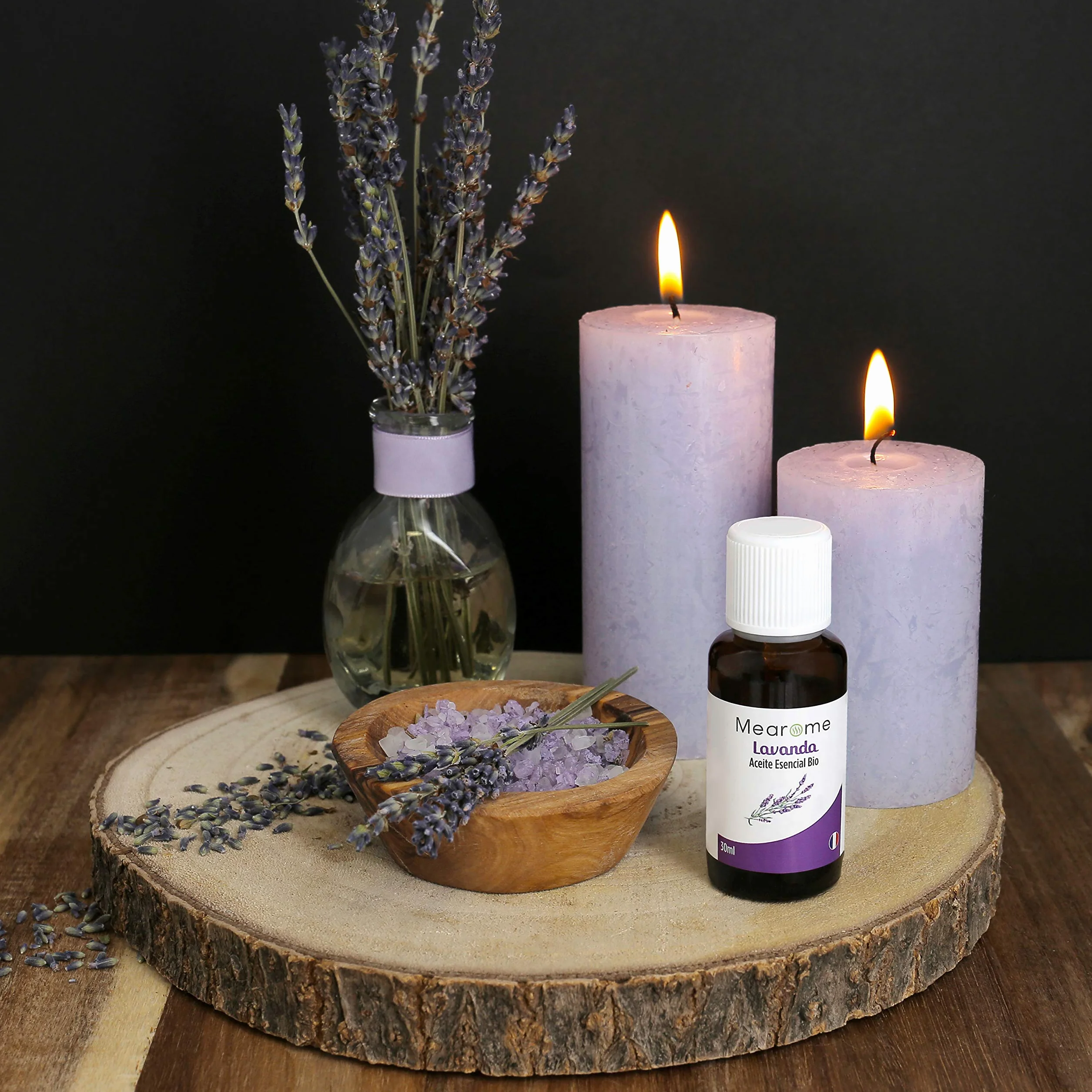 Nutrimea Aceite Esencial de Lavanda Verdadera BIO 30ml 100% Puro Natural Aromaterapia Masaje Difusor