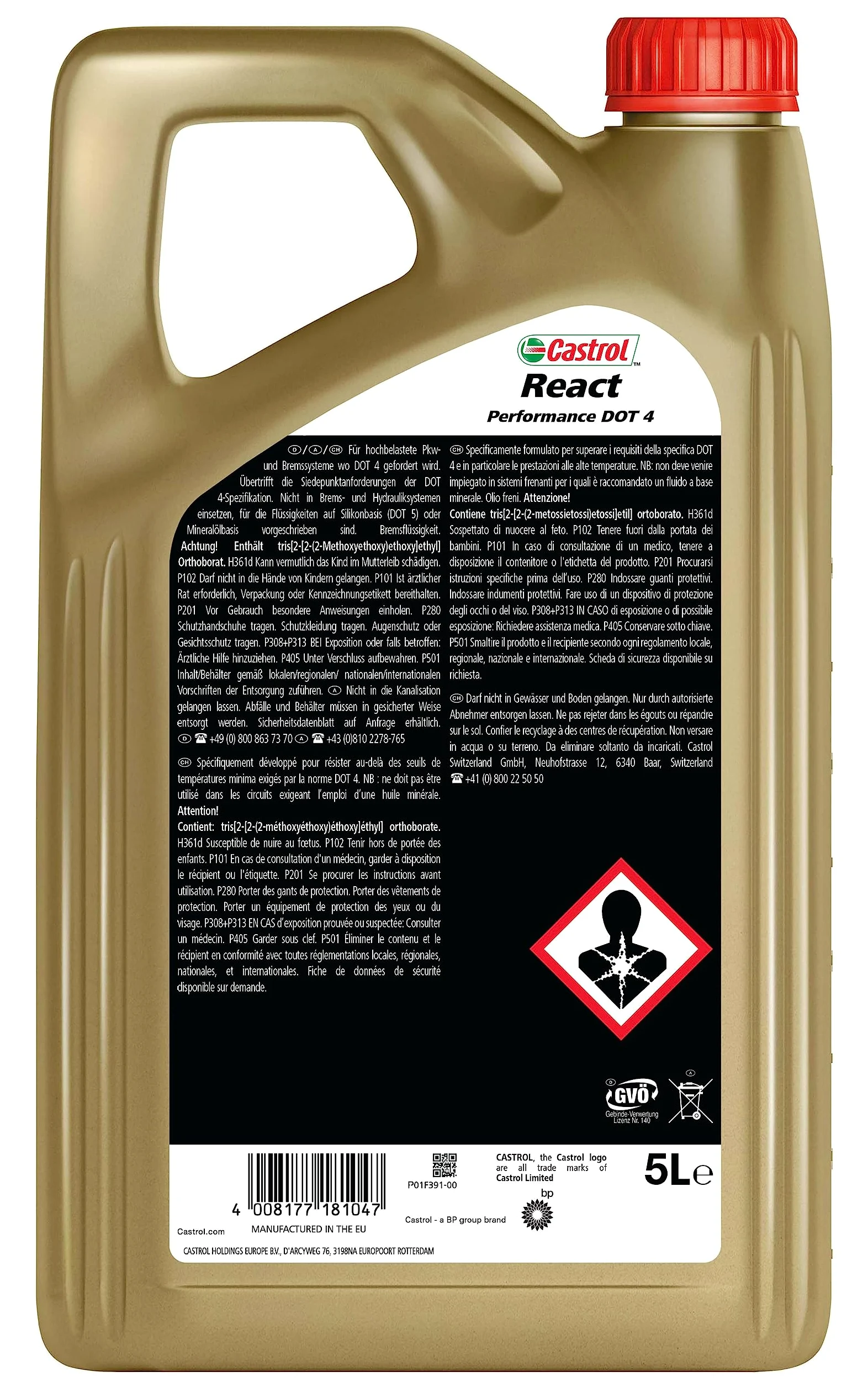 CASTROL Líquido de frenos 5Liter