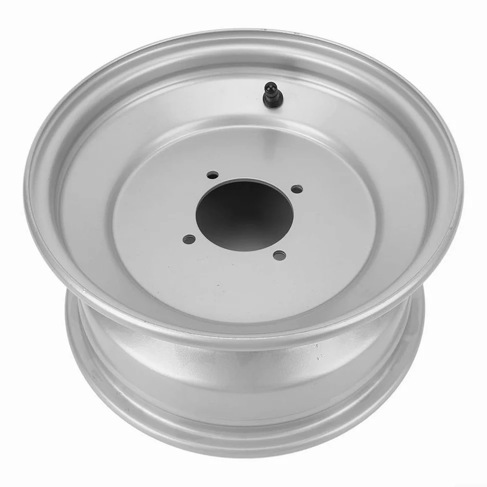 Llanta delantera 21x7-10 aleación metal 10 pulgadas plateado ATV Quad Dirt Bike