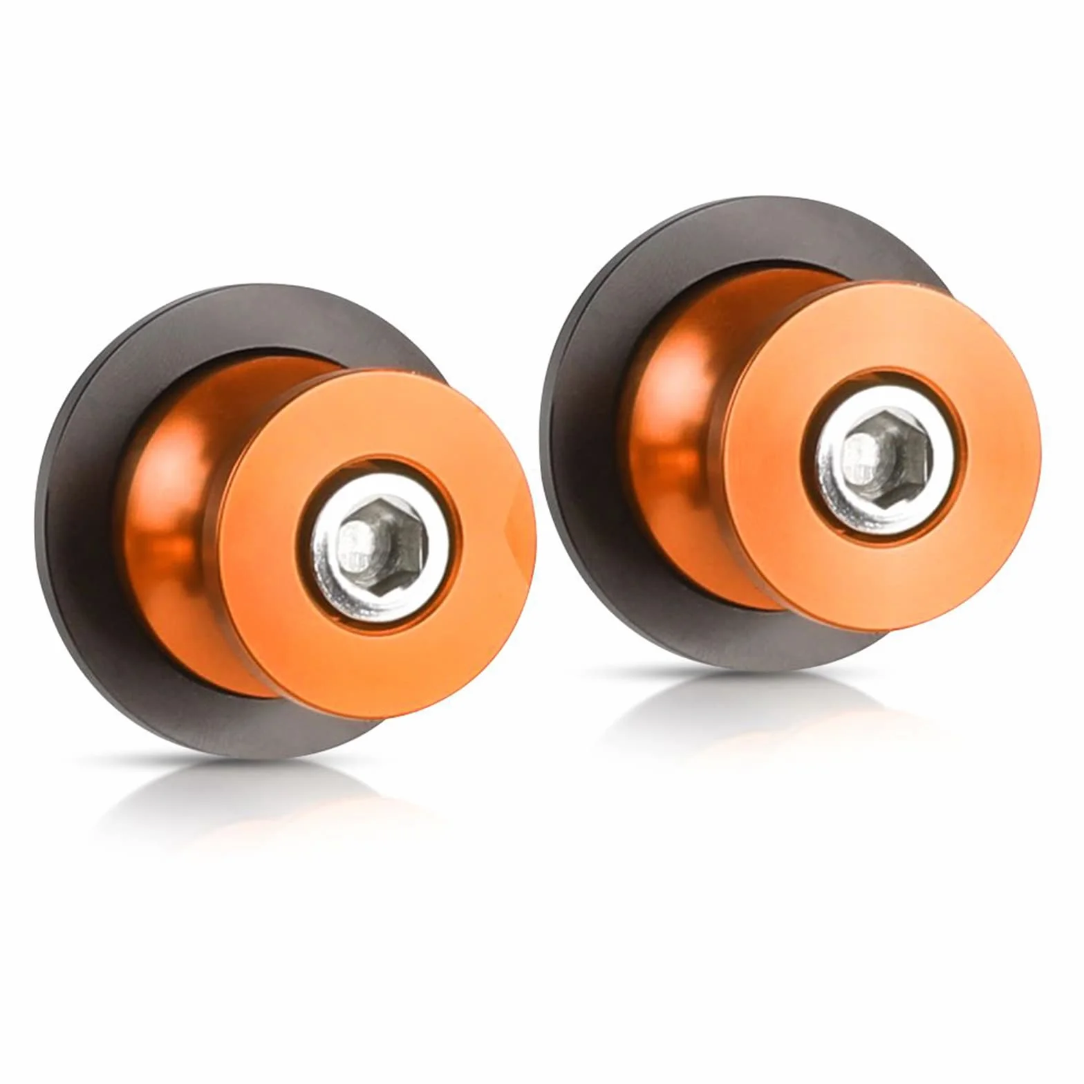 CNC Aluminio Diabolos M10 Basculante de Deslizadores Tornillos del Soporte para Duke 125 200 2012-2015 Duke 390 2013-2015-Naranja