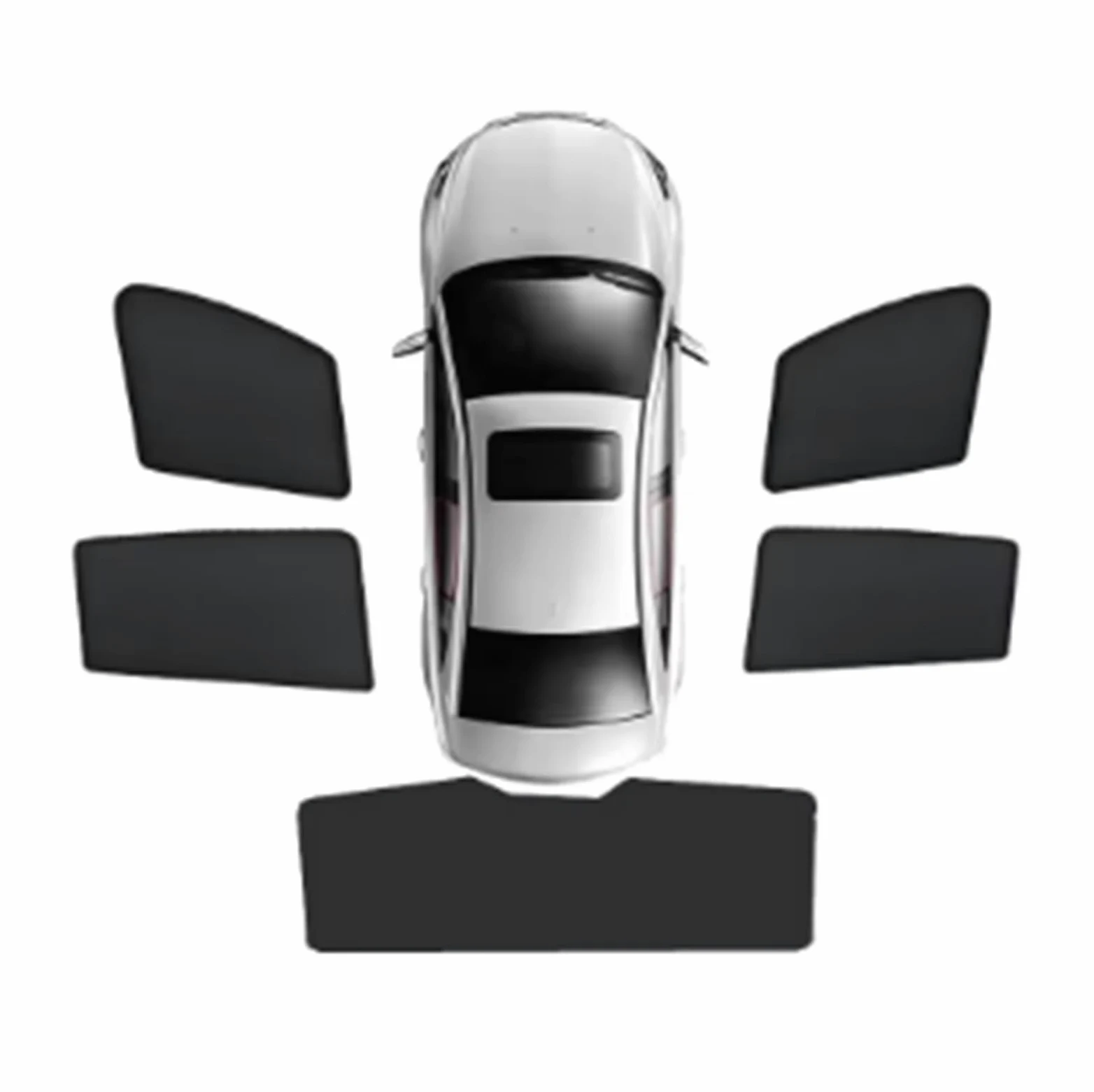 Parasol para Parabrisas Parasol De Malla para Coche, Magnético, Anti-UV, para Jeep para Grand para Cherokee WJ WG MK2 2000-2003 2004 Parasol Luna de Coche(5PCS Set)