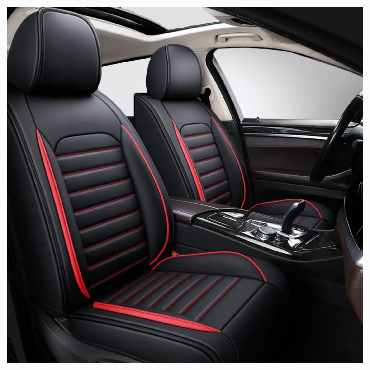 Asientos Fundas Asientos Coche Cuero,para Renault Captur II I/Captur E-Tech 2019-2024 2025 Impermeables Juegos De Cubreasientos Interior Accesorios,B