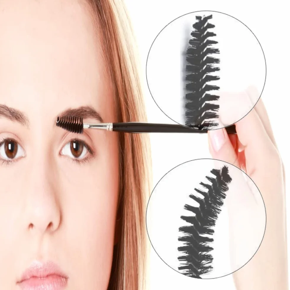 Cepillo de Pestañas 3 Pcs Peine de Pestañas Reutilizable Herramientas de Maquillaje