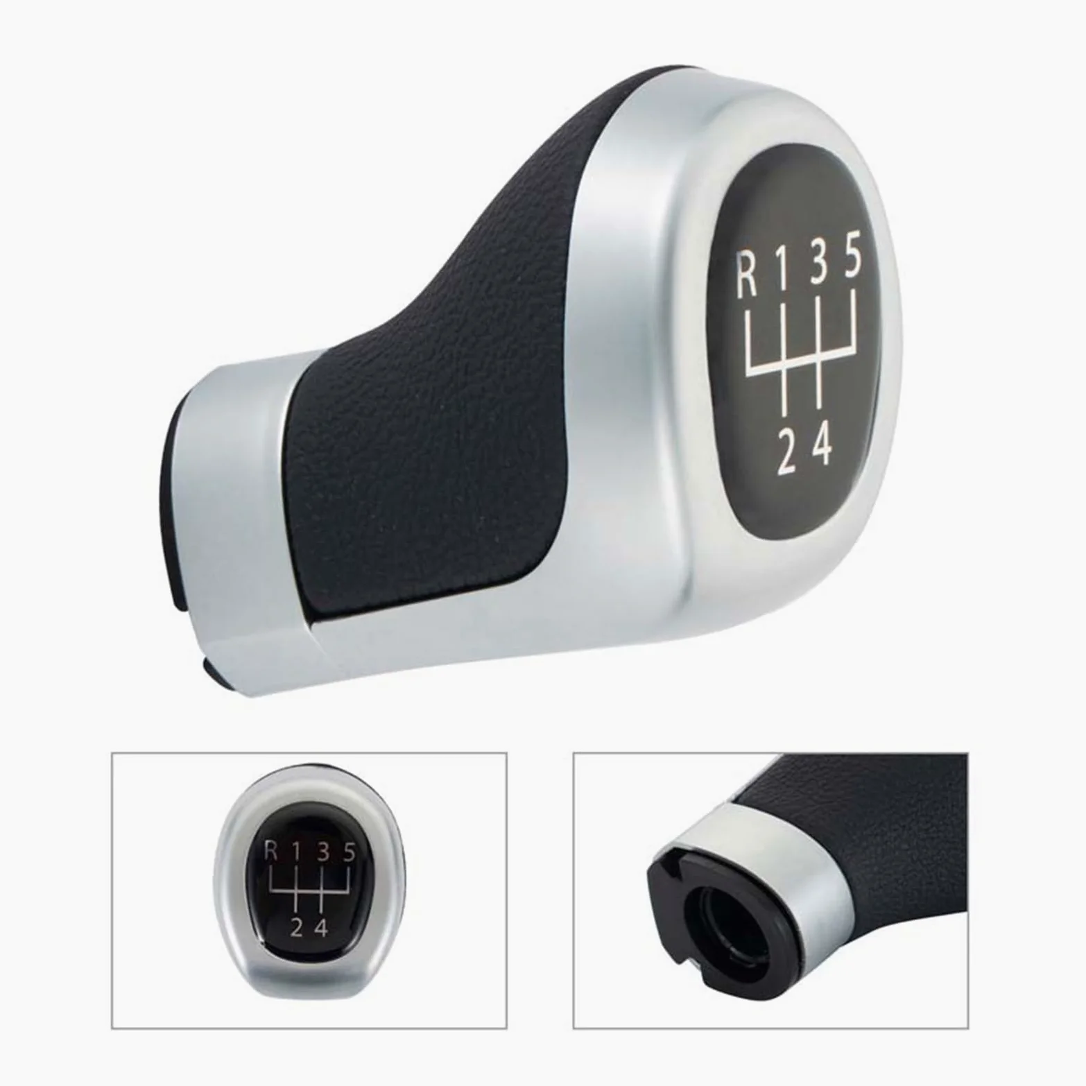Pomo De Cambios Para BMW Palanca Cambios Balonmano Pomo Palanca | ABS,Plata,Empuñadura Ergonómica,Sensación Cómoda,Cambio Suave