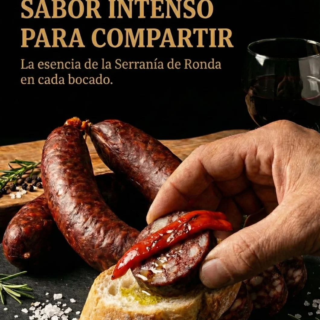 Morcilla Rondeña 350g – Embutido Andaluz Artesano Sin Gluten Sin Lactosa con Pimentón | Melgar