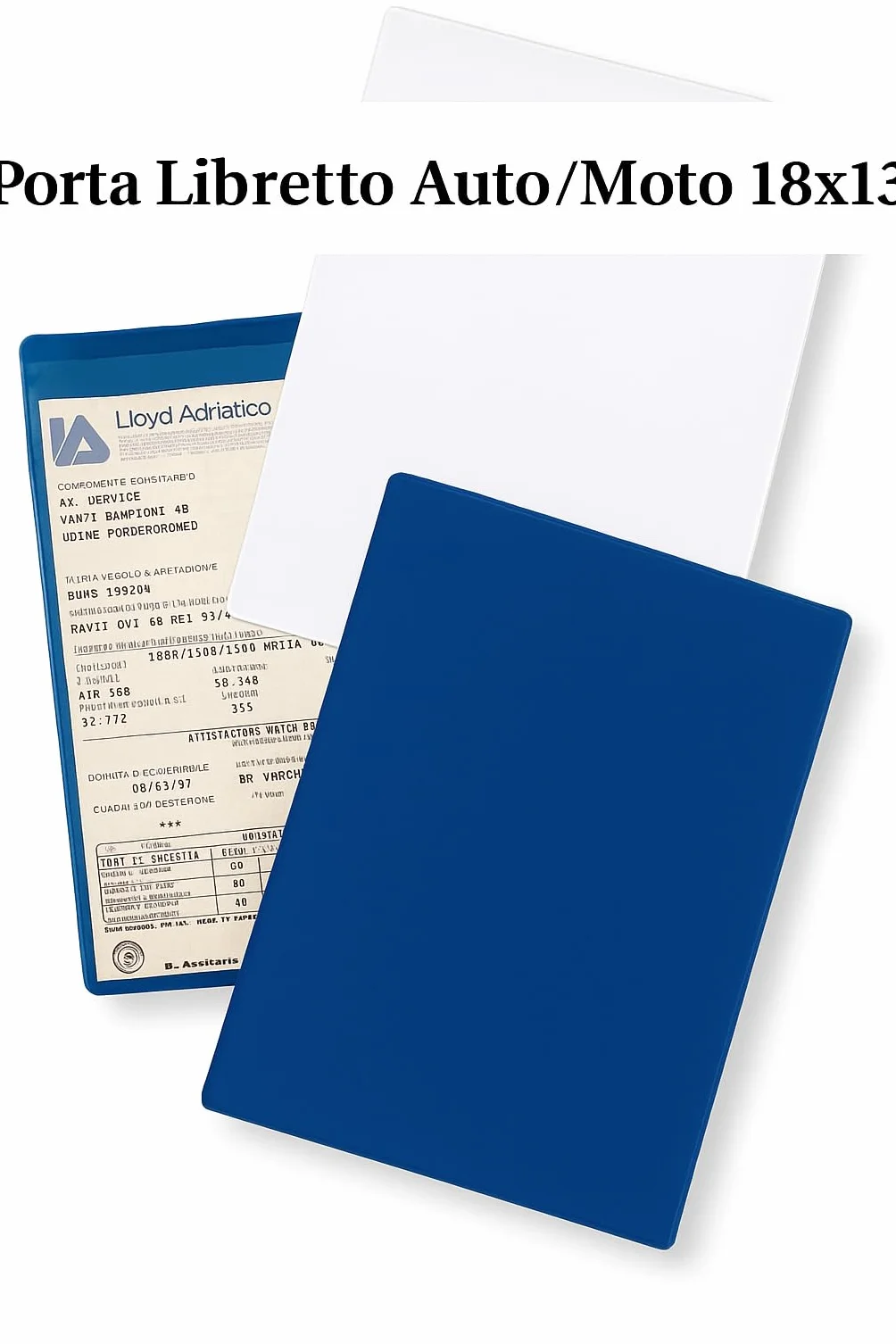 3 unidades – Disco horario para coche Maxi + Porta documentos de coche de plástico azul + bolsa protectora de PVC – 15 x 12 cm – Bienestar In Linea – Parquímetro, disco horario italiano para coche y