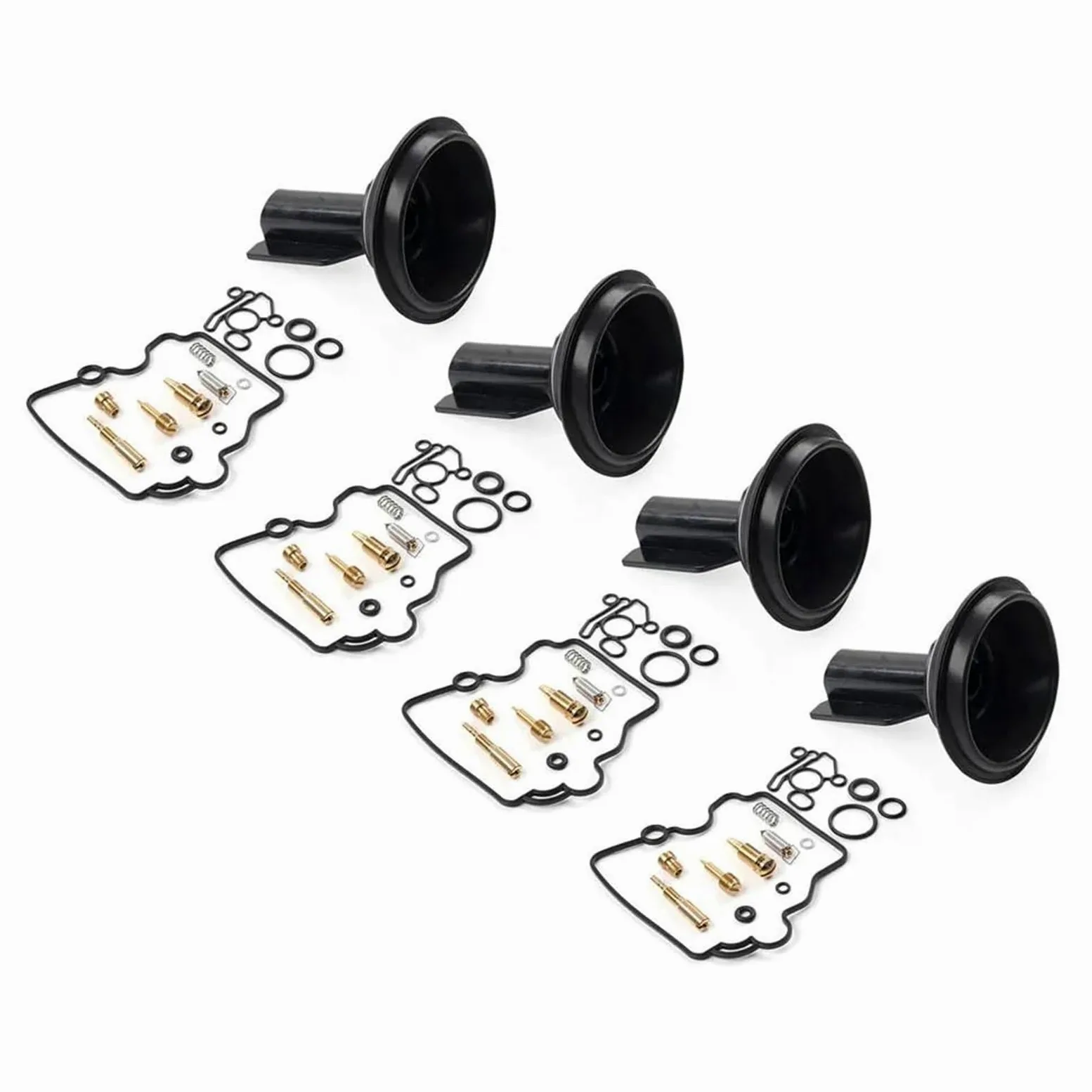BAYDE Kit de Juntas de carburador Juego De 4 Kits De Reparación De Carburador Motocicleta para Suzuki para RF600R 1994 1995 1996